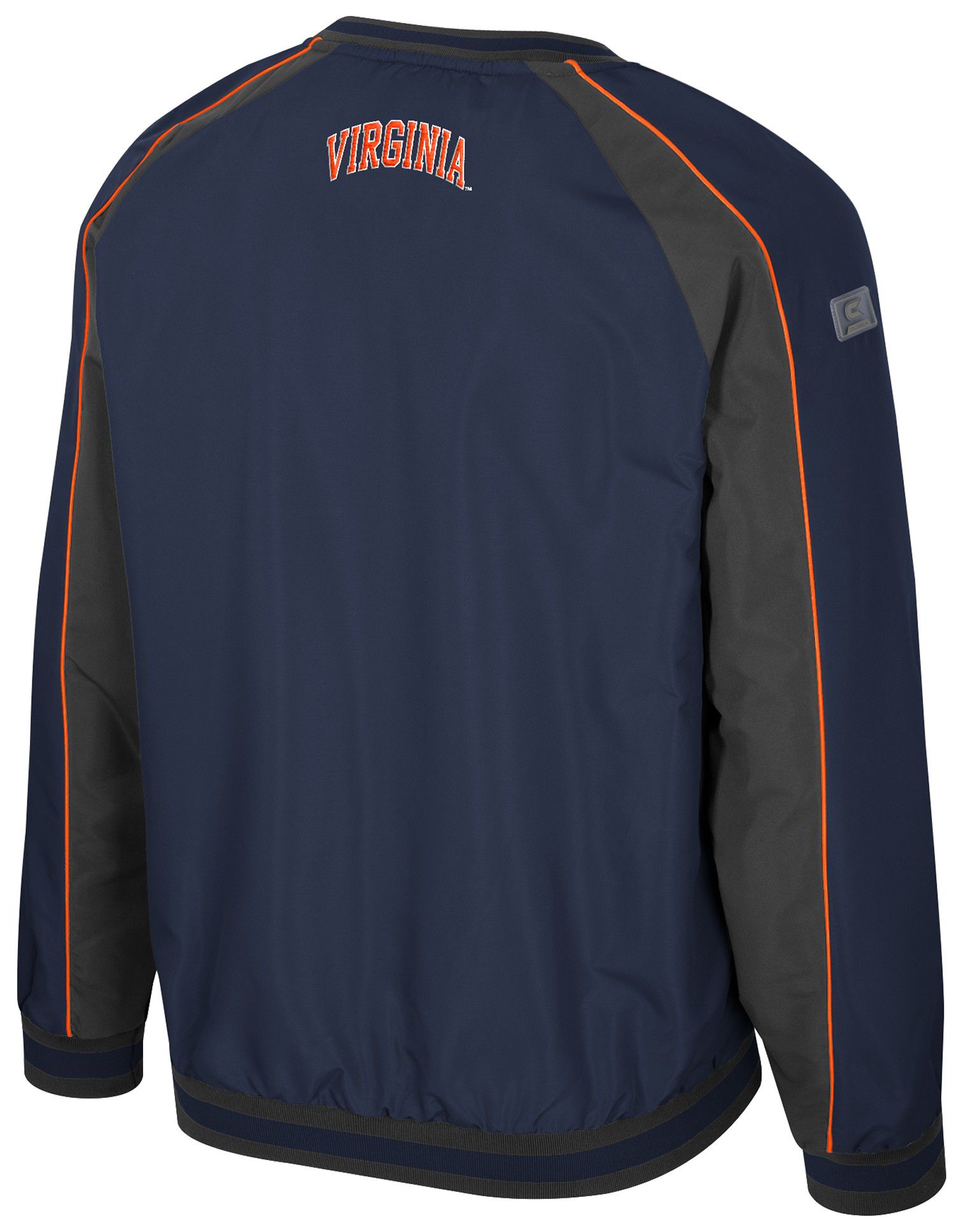 Colosseum Men's Virginia Cavaliers Navy Goes America Coach Pullover Jacket product image