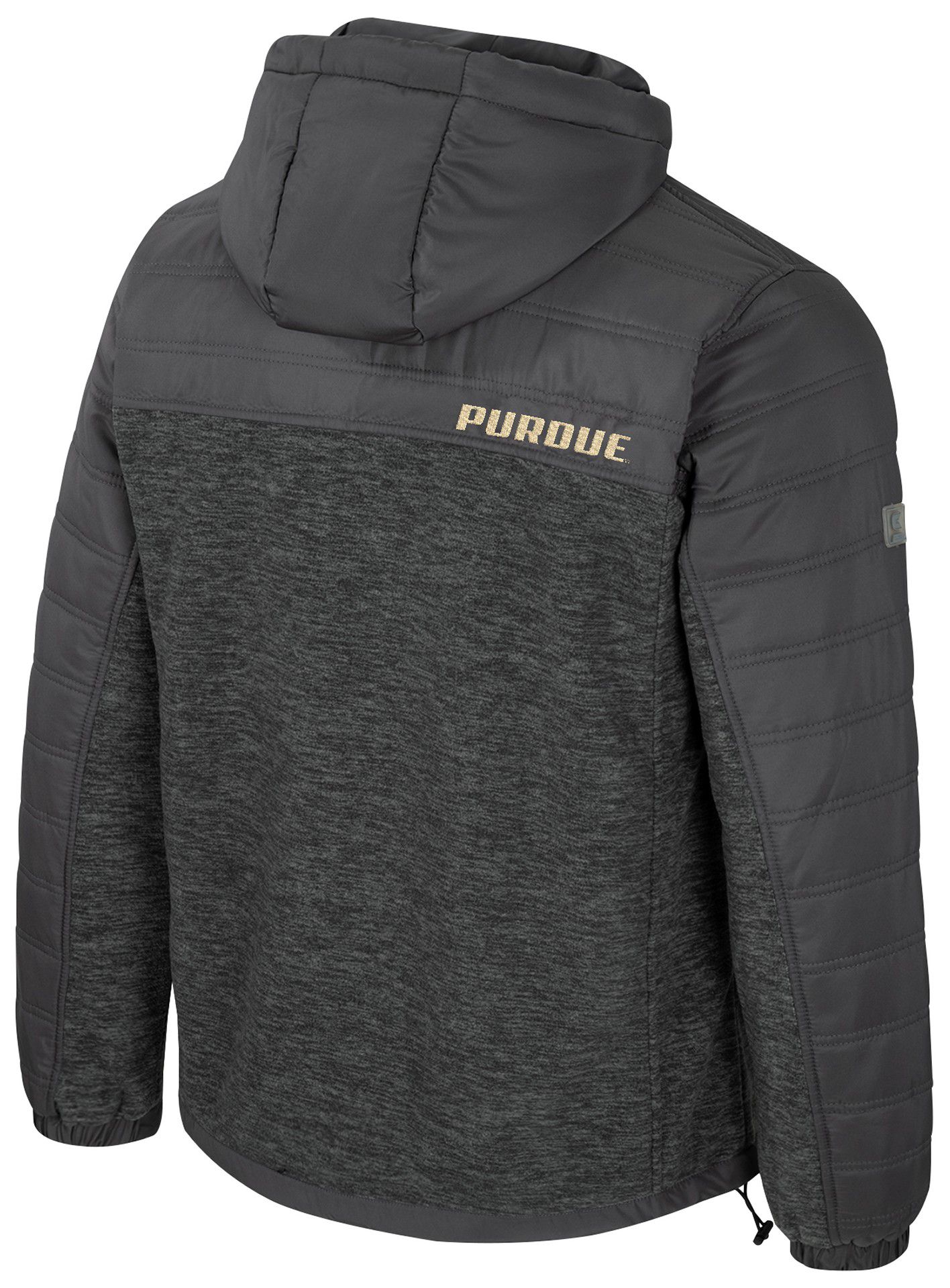Colosseum Men's Purdue Boilermakers Charcoal Nightman Full-Zip Jacket product image