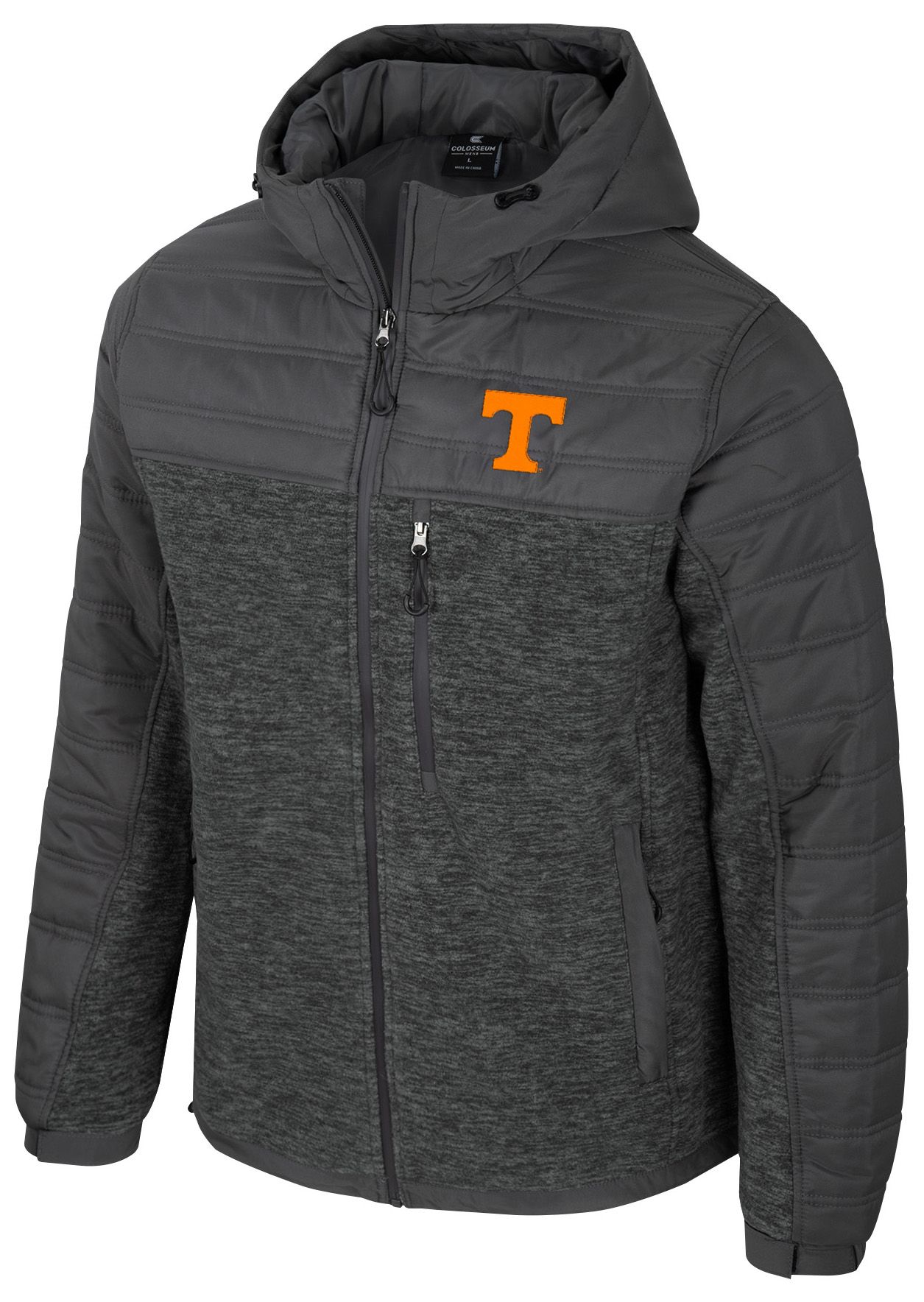 Colosseum Men's Tennessee Volunteers Charcoal Nightman Full-Zip Jacket product image