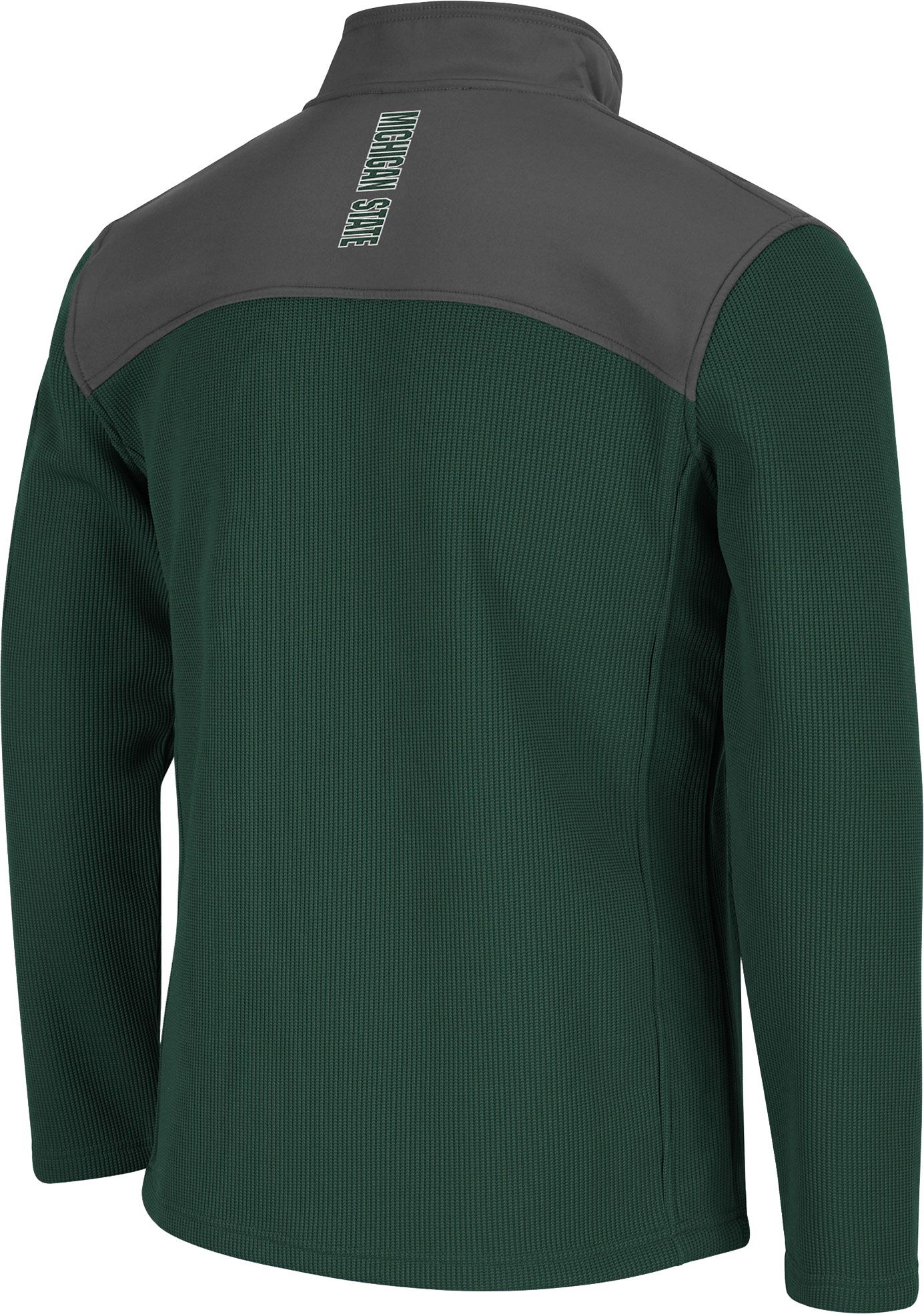 Colosseum Men's Michigan State Spartans Green Lemon Law Quarter-Zip Pullover Jacket product image
