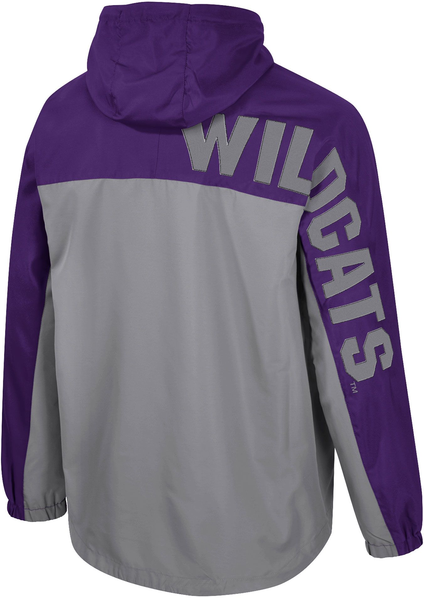 Colosseum Men's Kansas State Wildcats Purple 1/2 Zip Anorak Jacket