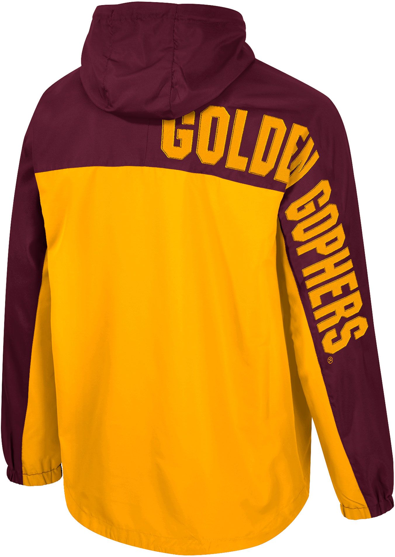 Colosseum Men's Minnesota Golden Gophers Maroon 1/2 Zip Anorak Jacket