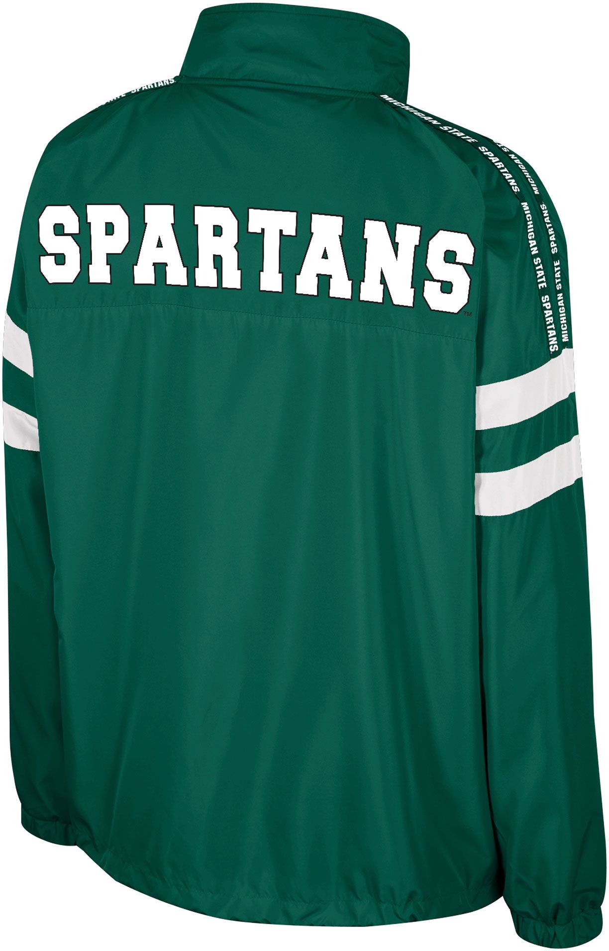 Colosseum Women's Michigan State Spartans Green Make a Statement 1/4 Zip Pullover