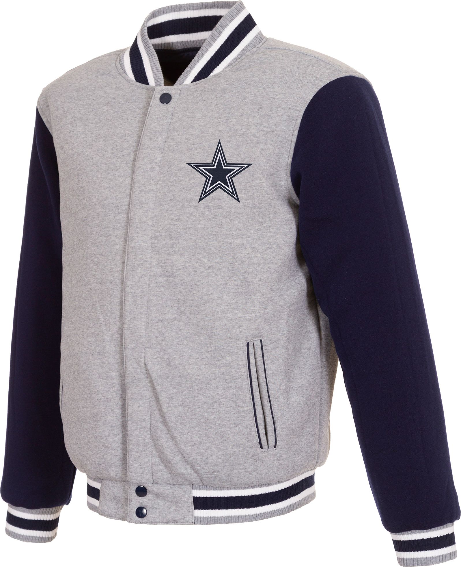 JH Design Dallas Cowboys Navy Reversible Fleece Jacket product image