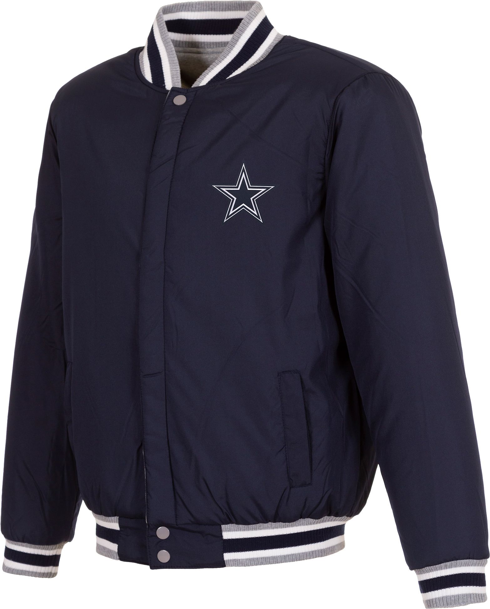 JH Design Dallas Cowboys Navy Reversible Fleece Jacket product image