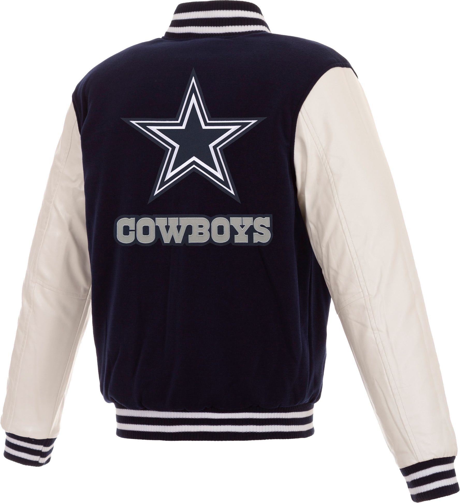 JH Design Dallas Cowboys Navy Varsity Reversible Jacket product image