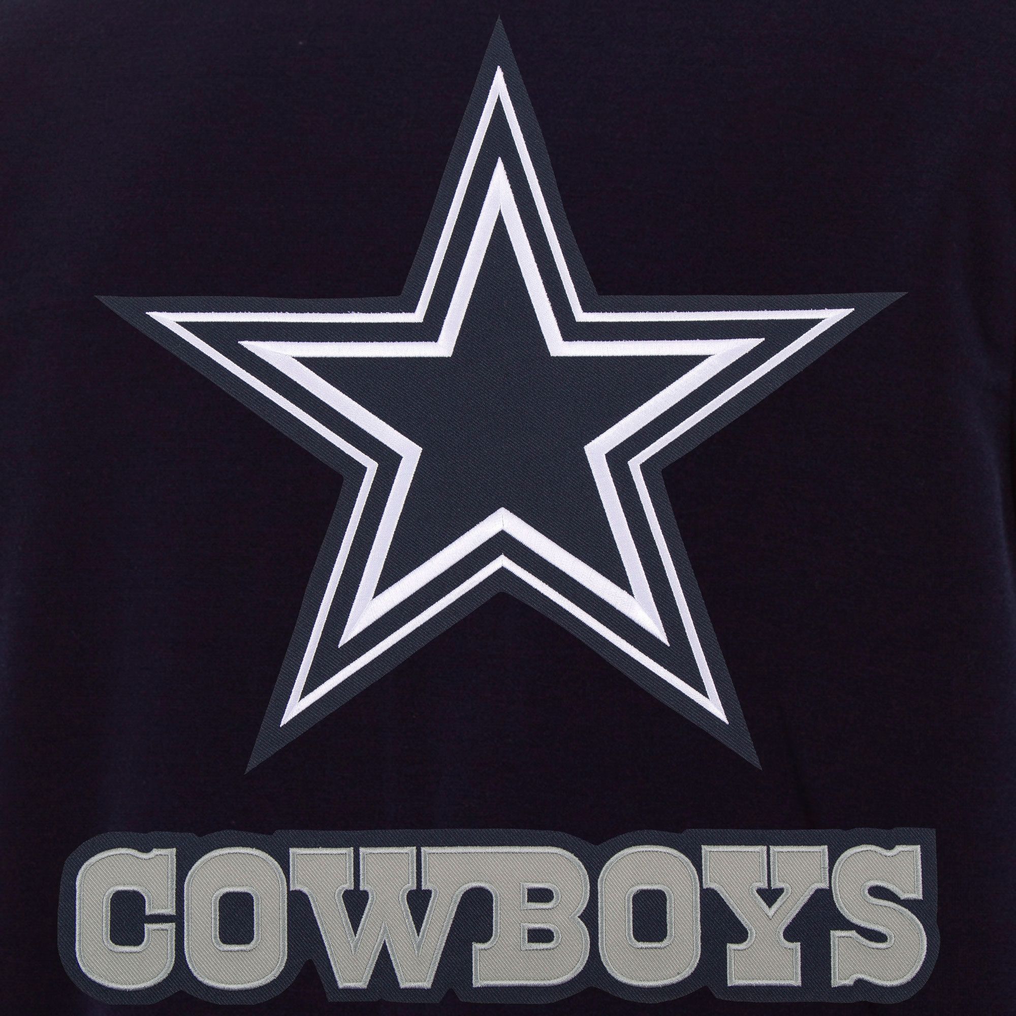 JH Design Dallas Cowboys Navy Varsity Reversible Jacket product image