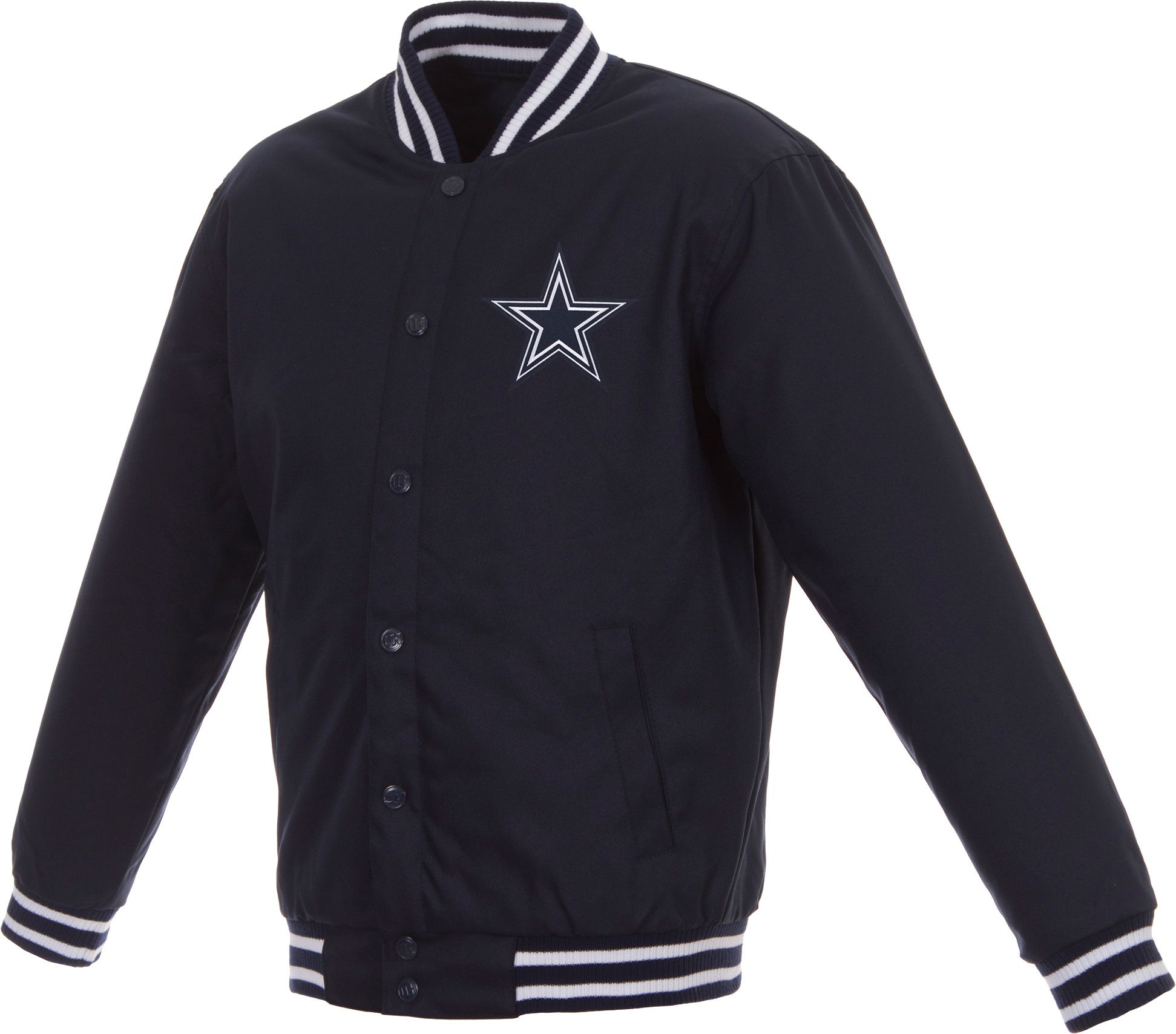 JH Design Dallas Cowboys Navy Polyester Twill Jacket product image