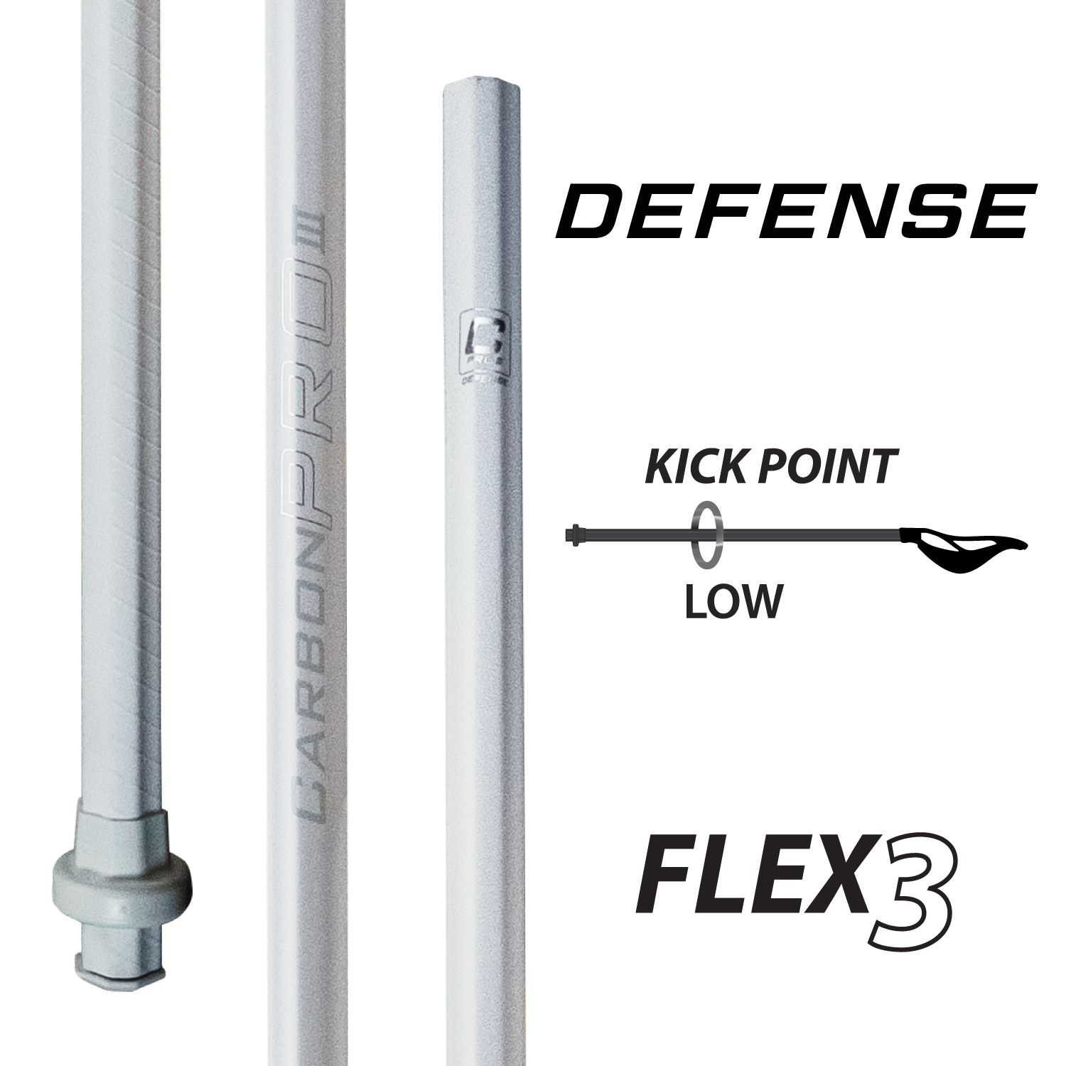 ECD Carbon Pro 3.0 Lacrosse Defense Shaft product image