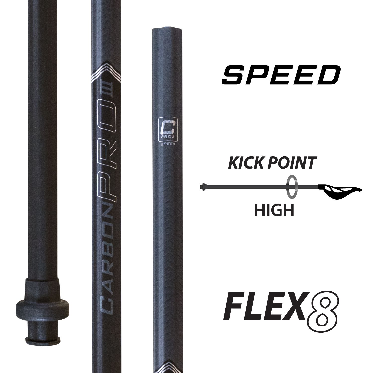 ECD Carbon Pro 3.0 Lacrosse Speed Shaft product image