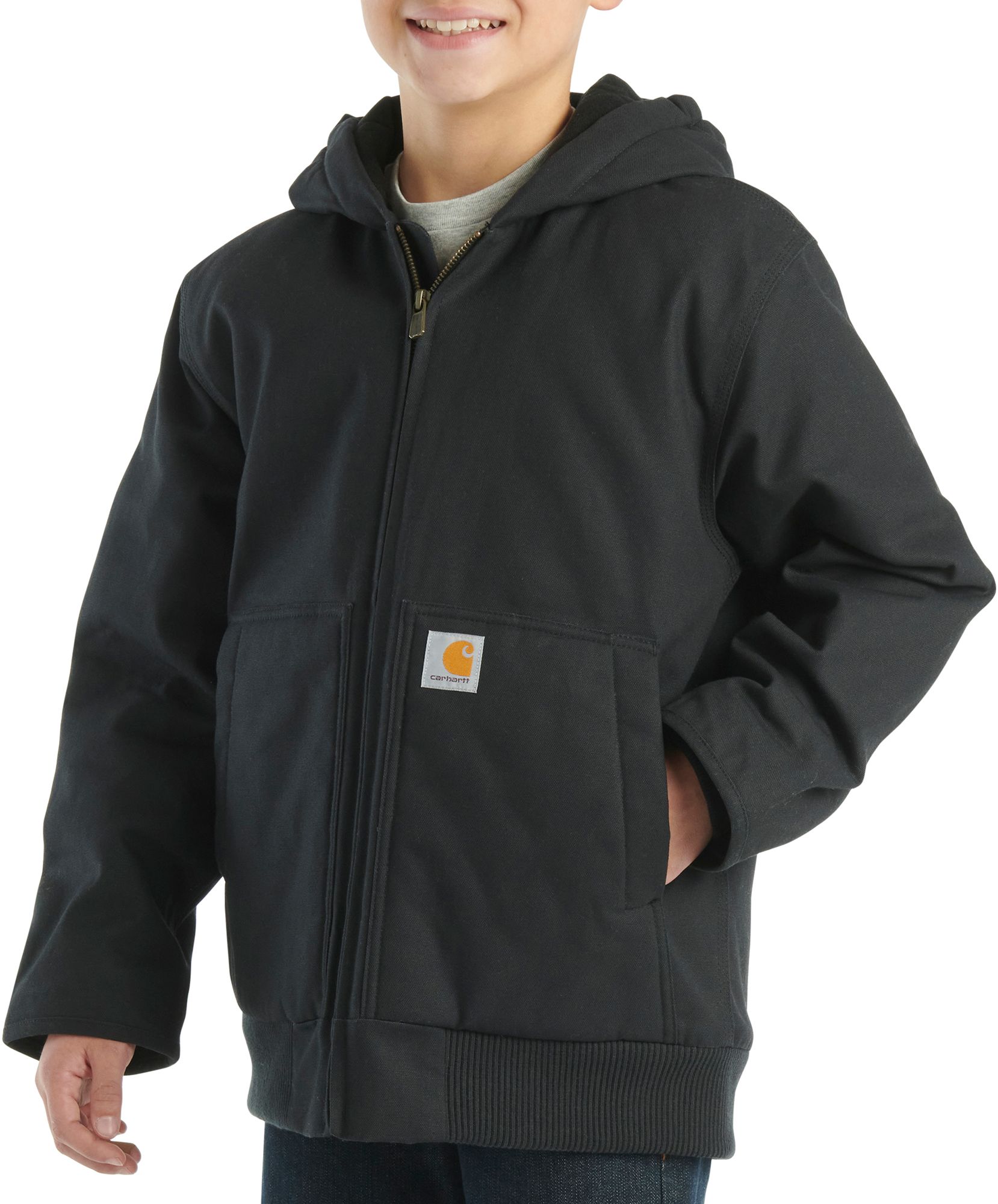 Carhartt Boys' Canvas Insulated Hooded Active Jacket product image