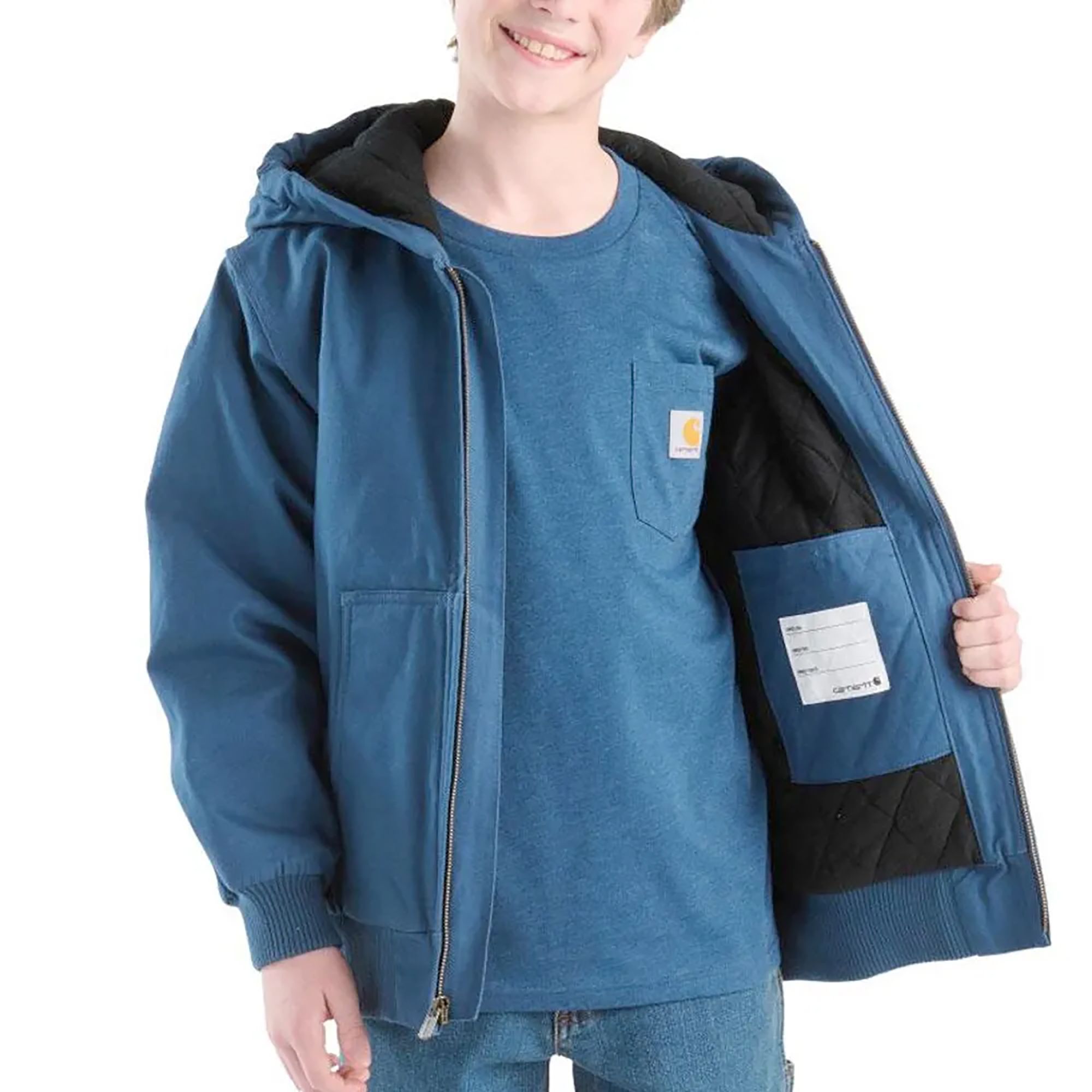 Carhartt Boys' Canvas Insulated Hooded Active Jacket product image