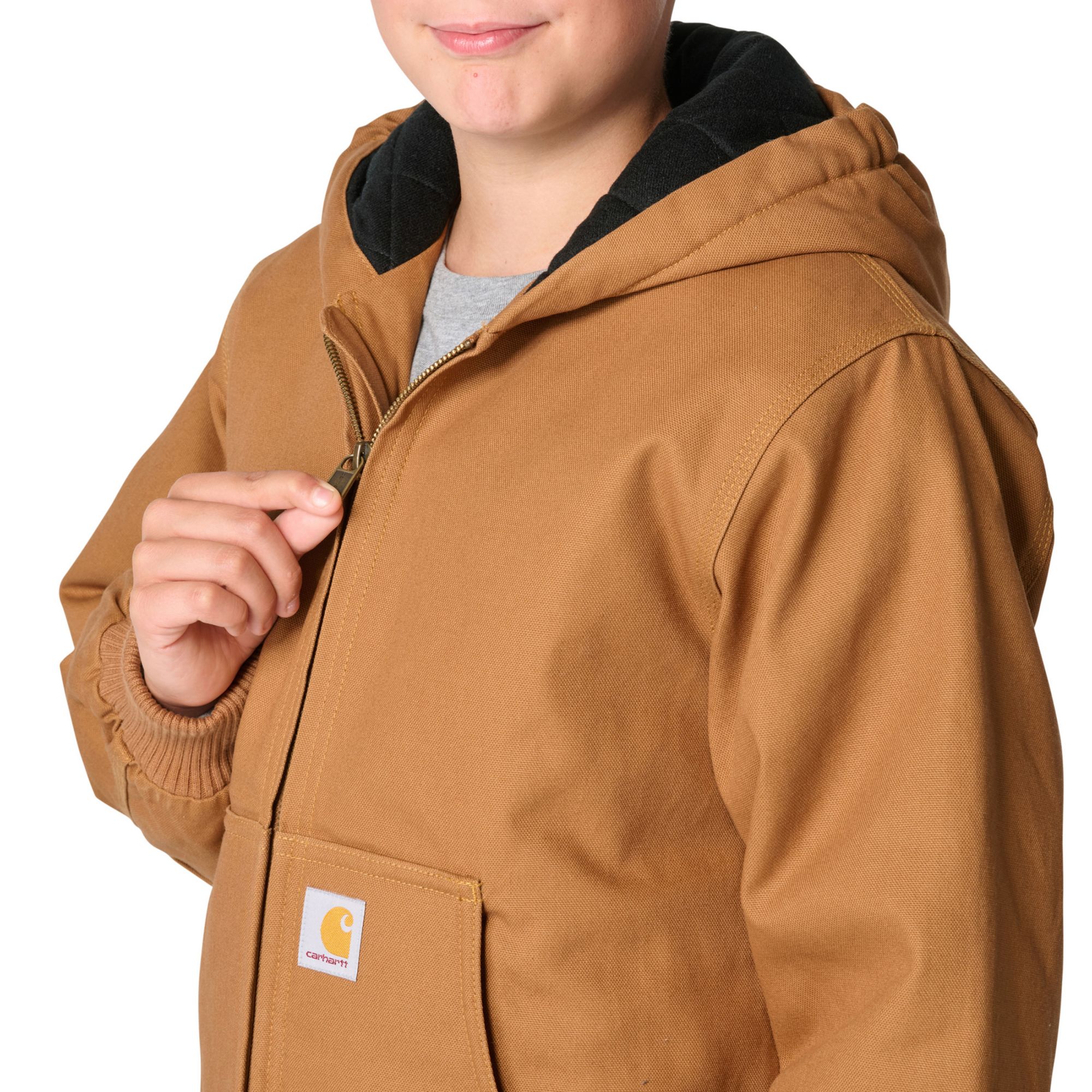 Carhartt Boys' Insulated Canvas Hooded Active Jacket product image