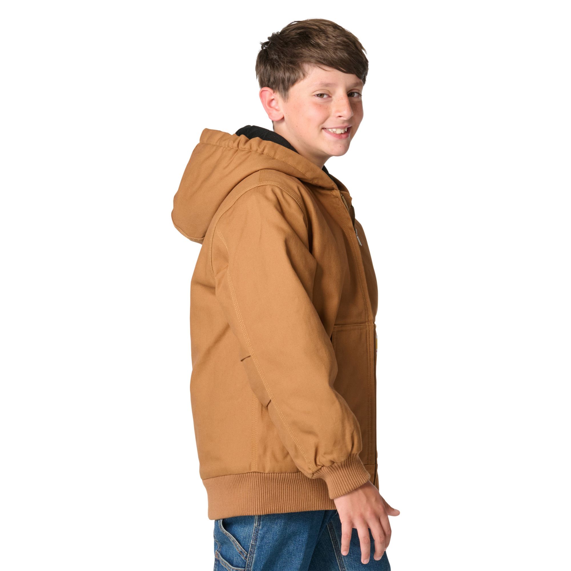 Carhartt Boys' Insulated Canvas Hooded Active Jacket product image