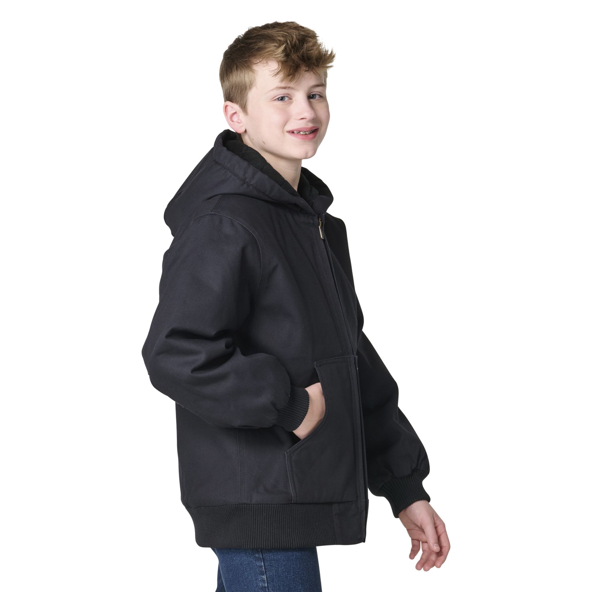 Carhartt Boys' Insulated Canvas Hooded Active Jacket product image