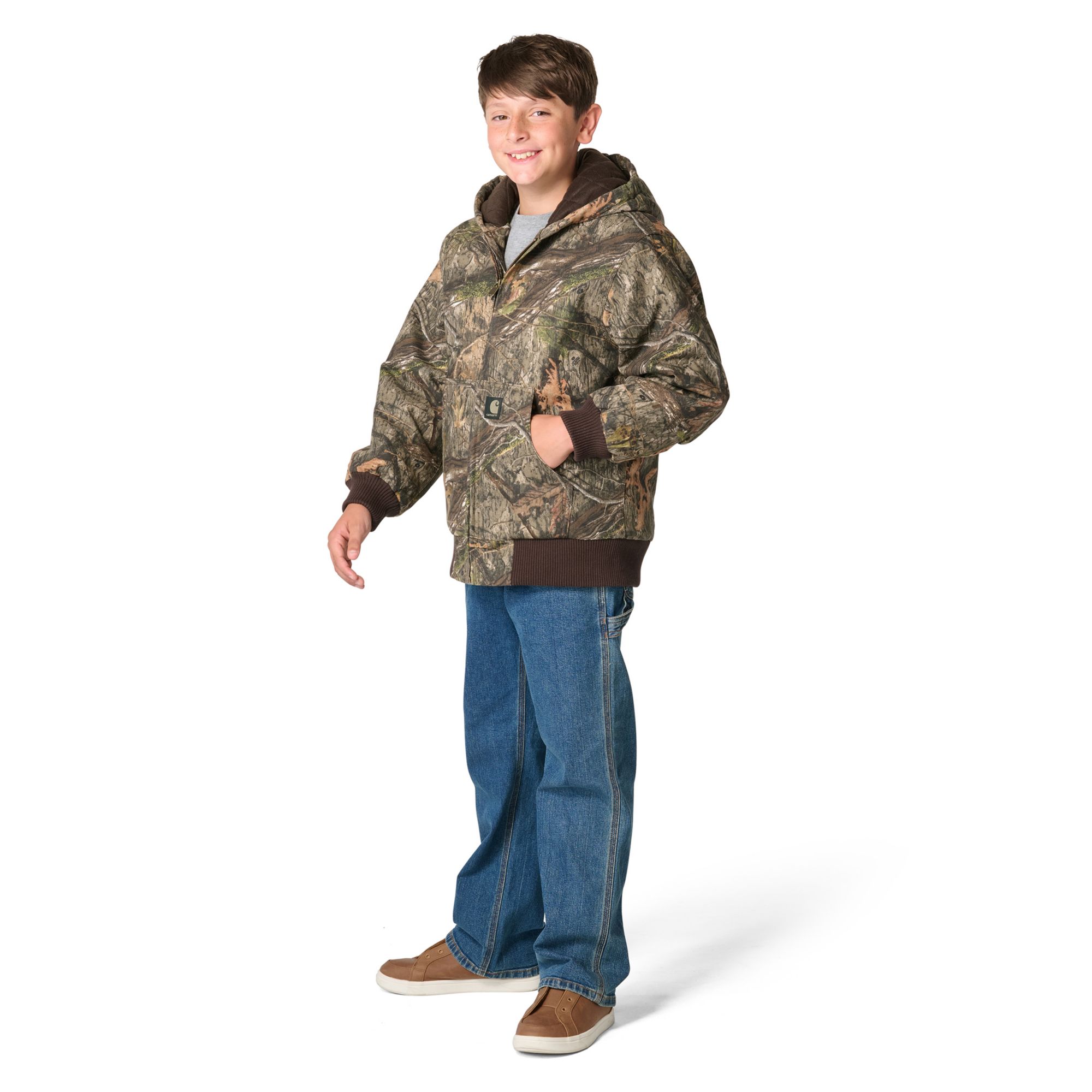 Carhartt Boys' Insulated Canvas Camo Active Jacket product image