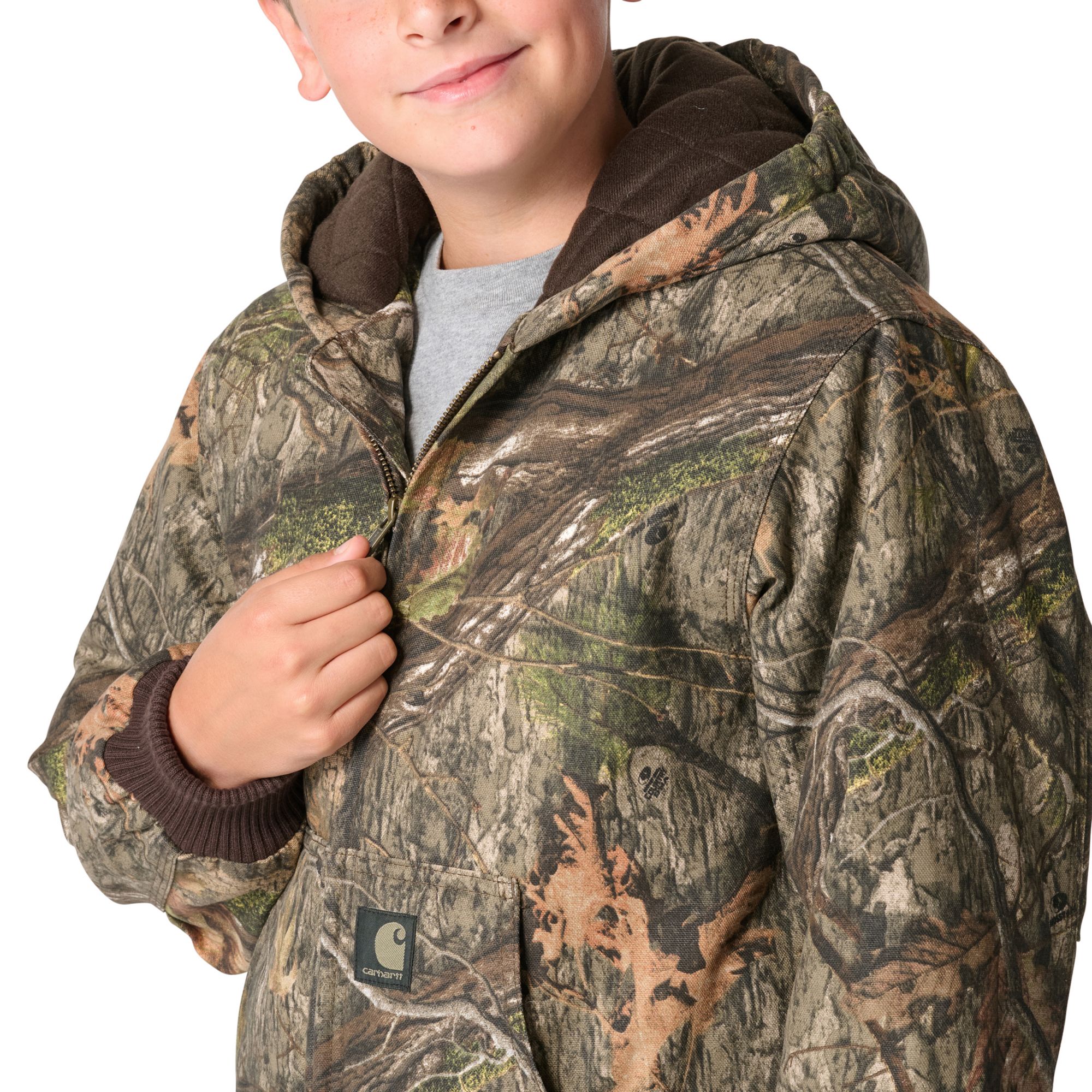 Carhartt Boys' Insulated Canvas Camo Active Jacket product image