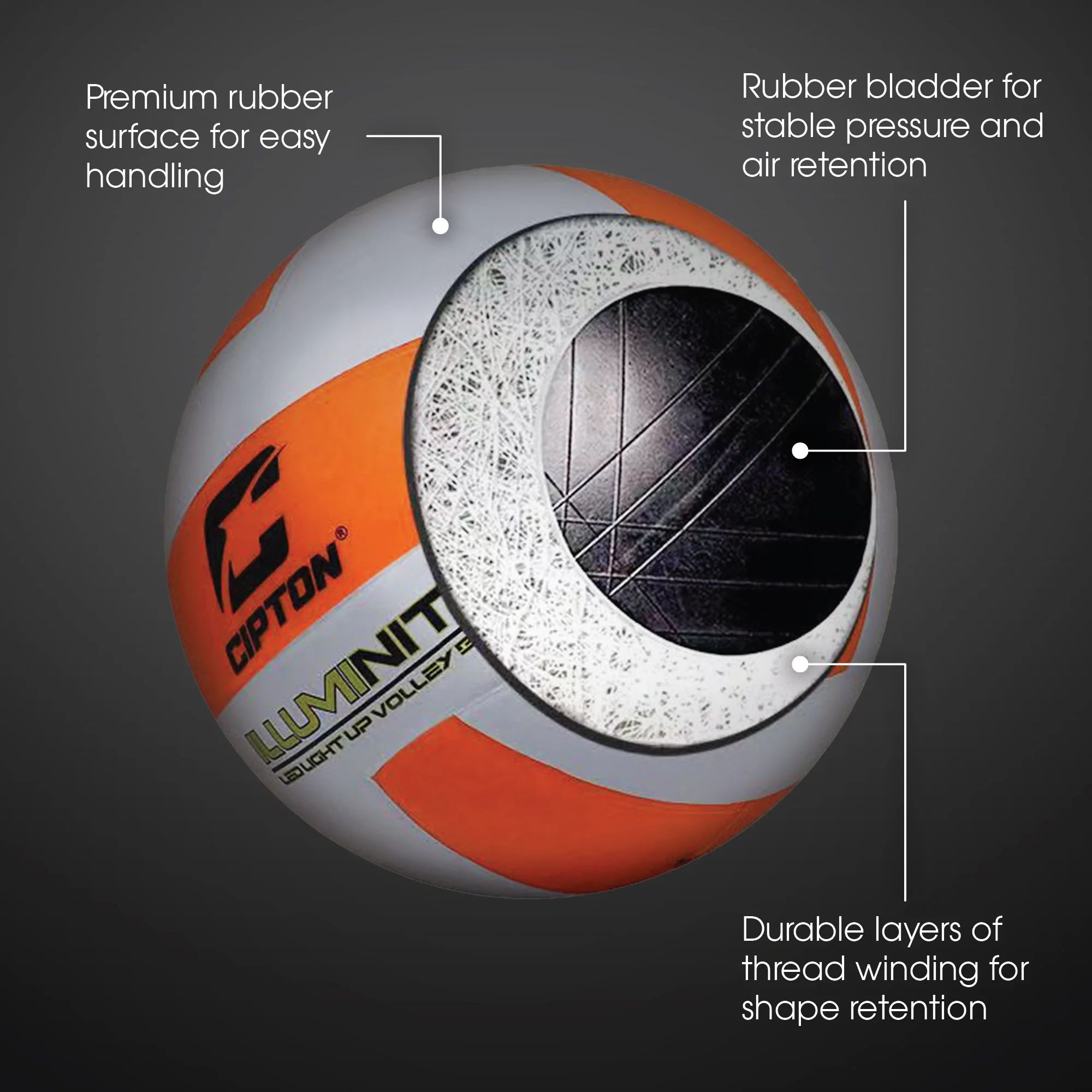 Cipton Light Up LED Volleyball product image