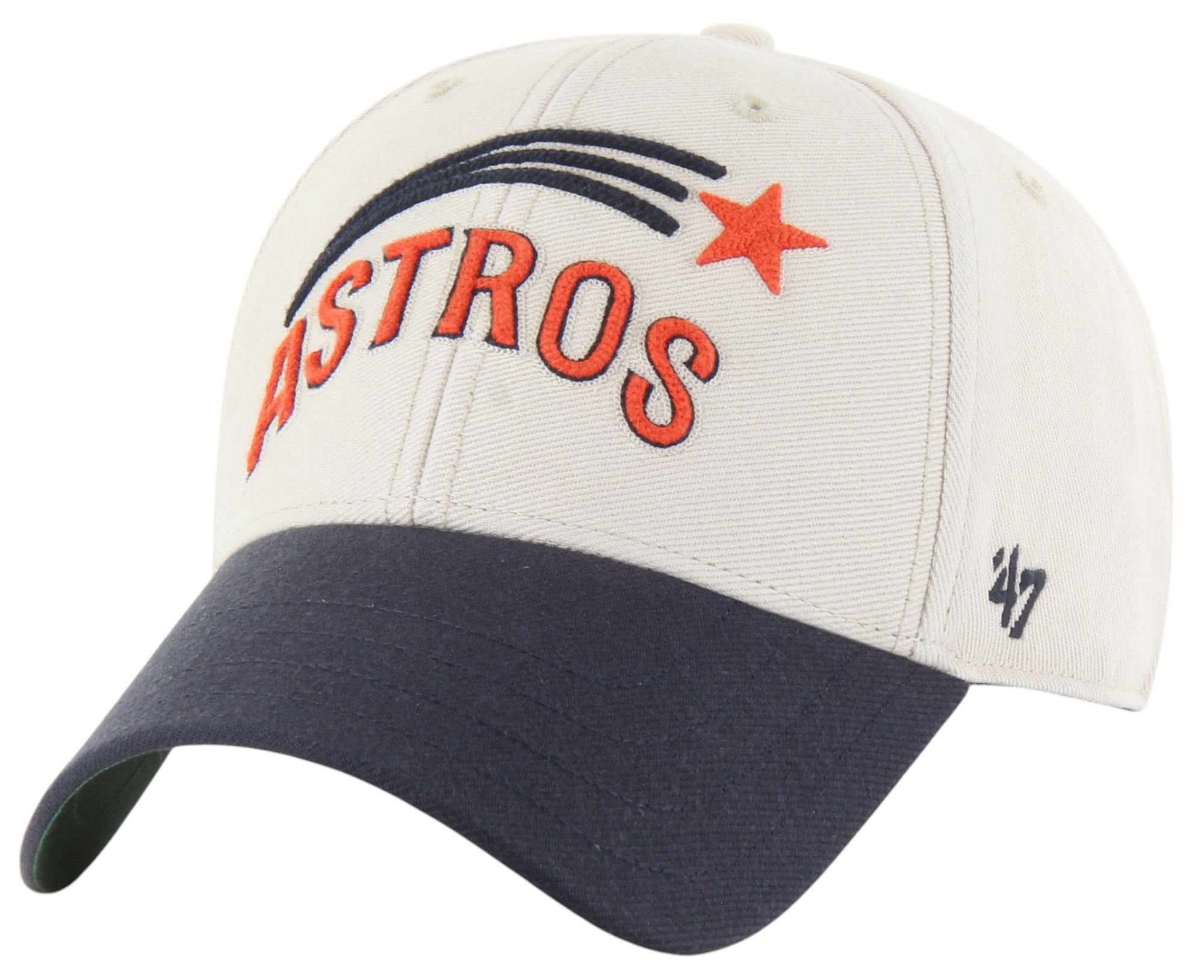 '47 Adult Houston Astros White Cooperstown Fieldstone MVP Adjustable Hat product image