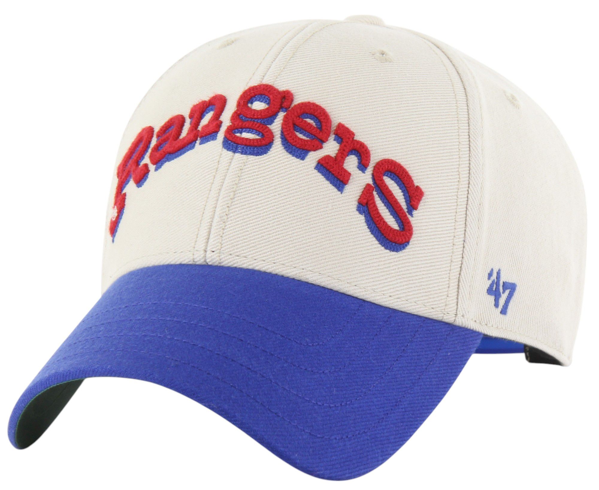 '47 Adult Texas Rangers White Cooperstown Fieldstone MVP Adjustable Hat product image
