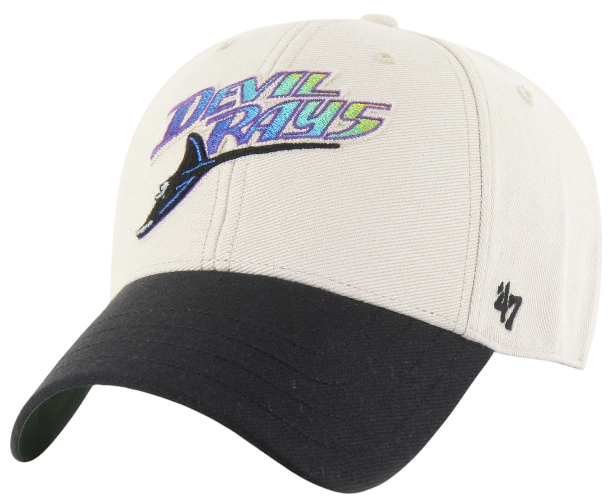 '47 Adult Tampa Bay Rays White Cooperstown Fieldstone MVP Adjustable Hat product image