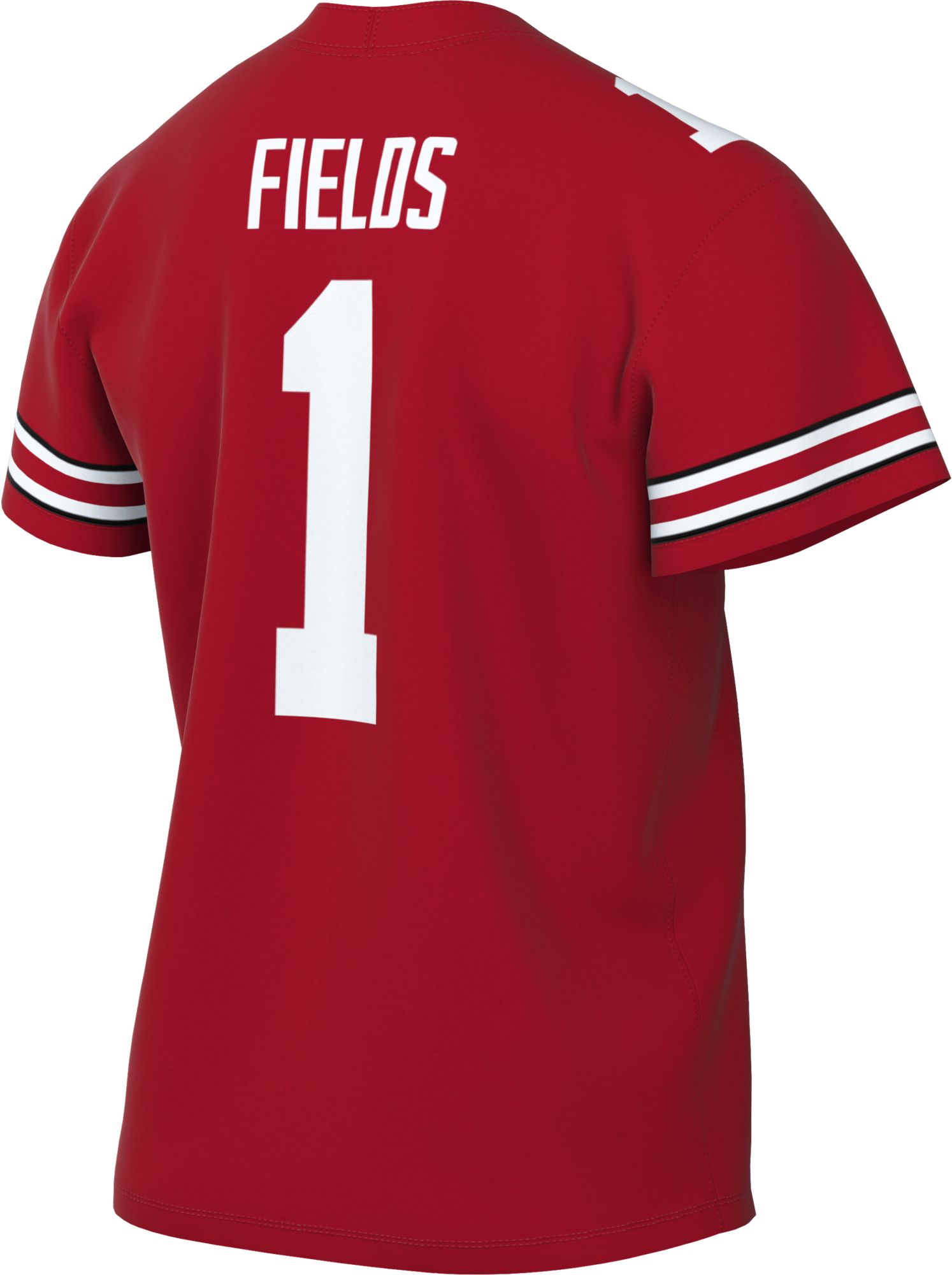 Nike Men's Ohio State Buckeyes Justin Fields #1 Scarlet Dri-FIT Game Football Jersey product image