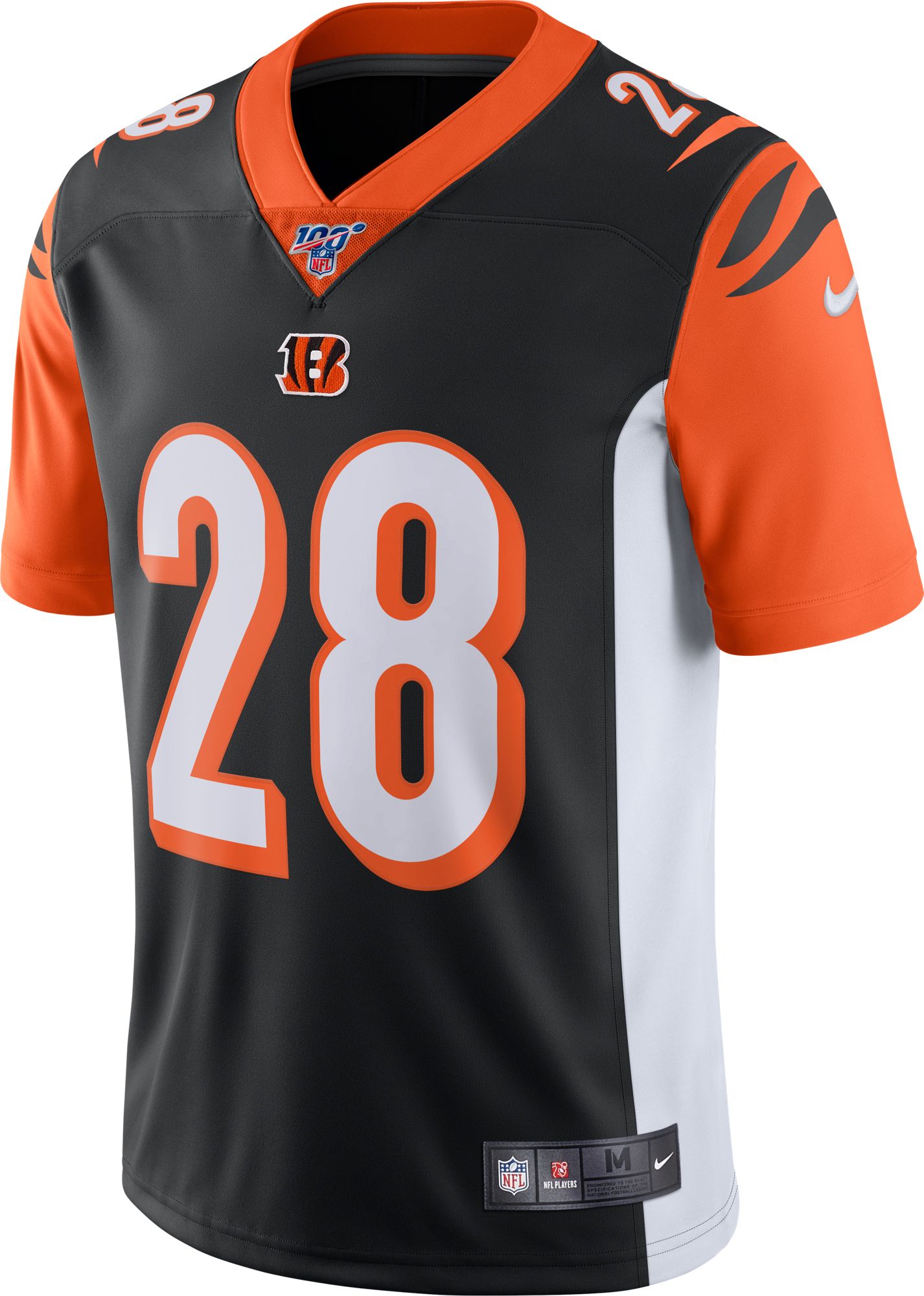 Nike Men's 100th Home Limited Jersey Cincinnati Bengals Joe Mixon #28 ...