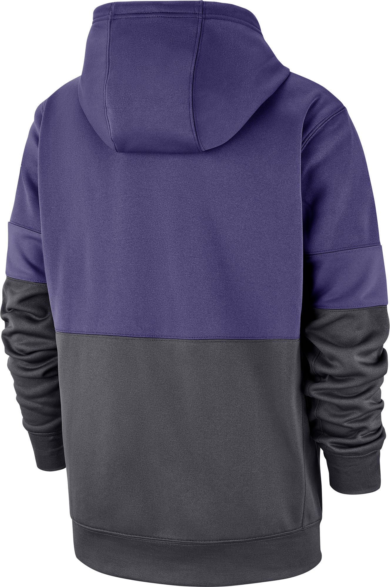 Nike Men's Kansas State Wildcats Purple Therma-FIT Sideline Fleece Football Hoodie product image