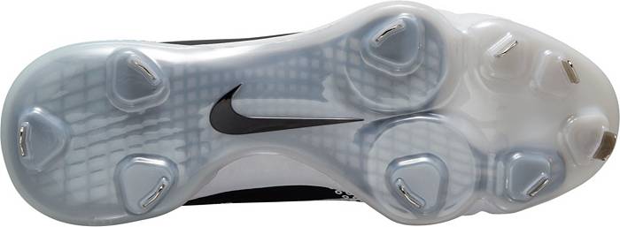 Nike Men's Force Zoom Trout 8 Elite Metal Baseball Cleats, Size 13, White/Grey