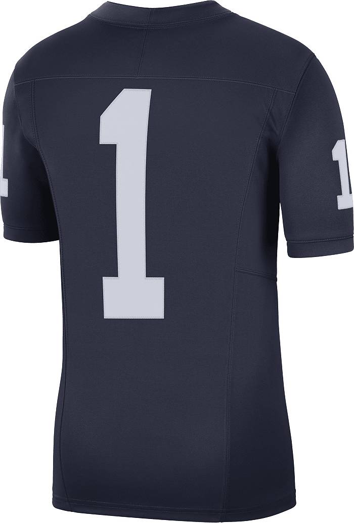 Nike Men's Penn State Nittany Lions #1 Navy Dri-Fit Limited VF Football Jersey, XXL, Blue