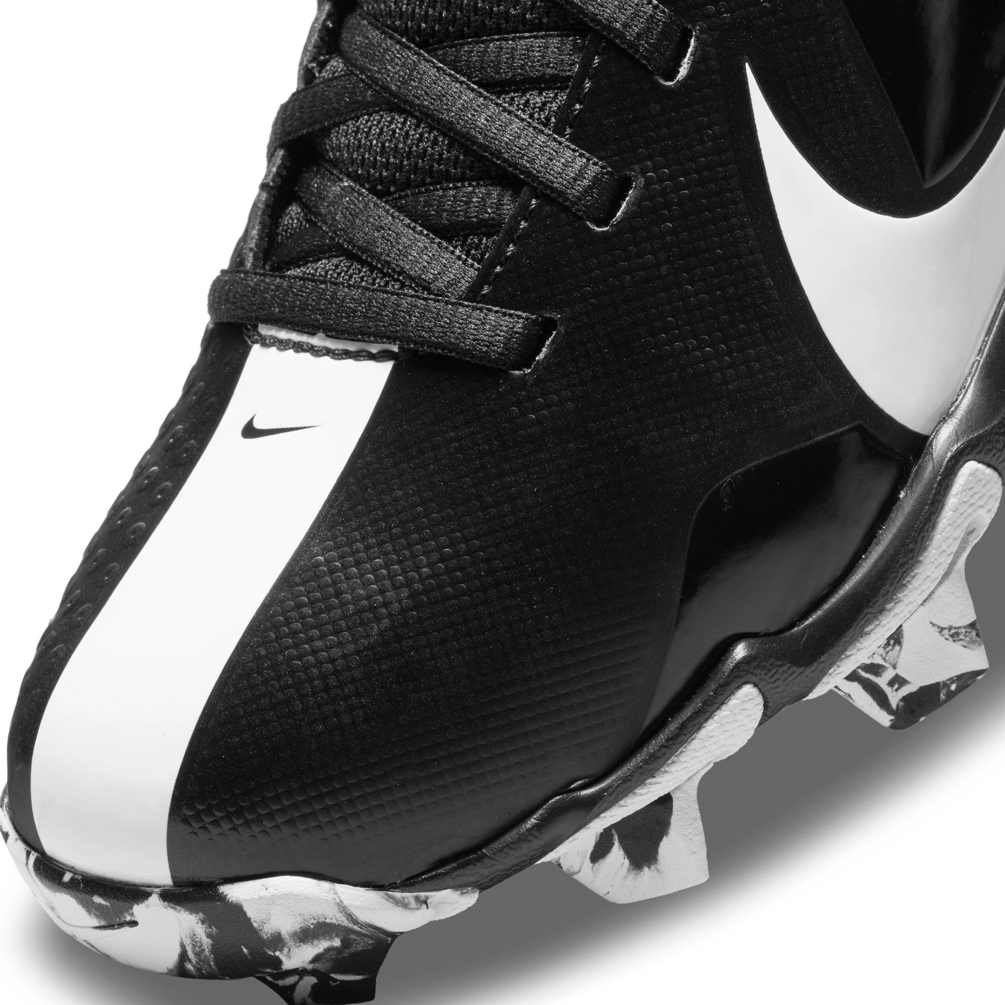 Nike Kids' Force Trout 6 Keystone Baseball Cleats (Black/White, Numeric_4)