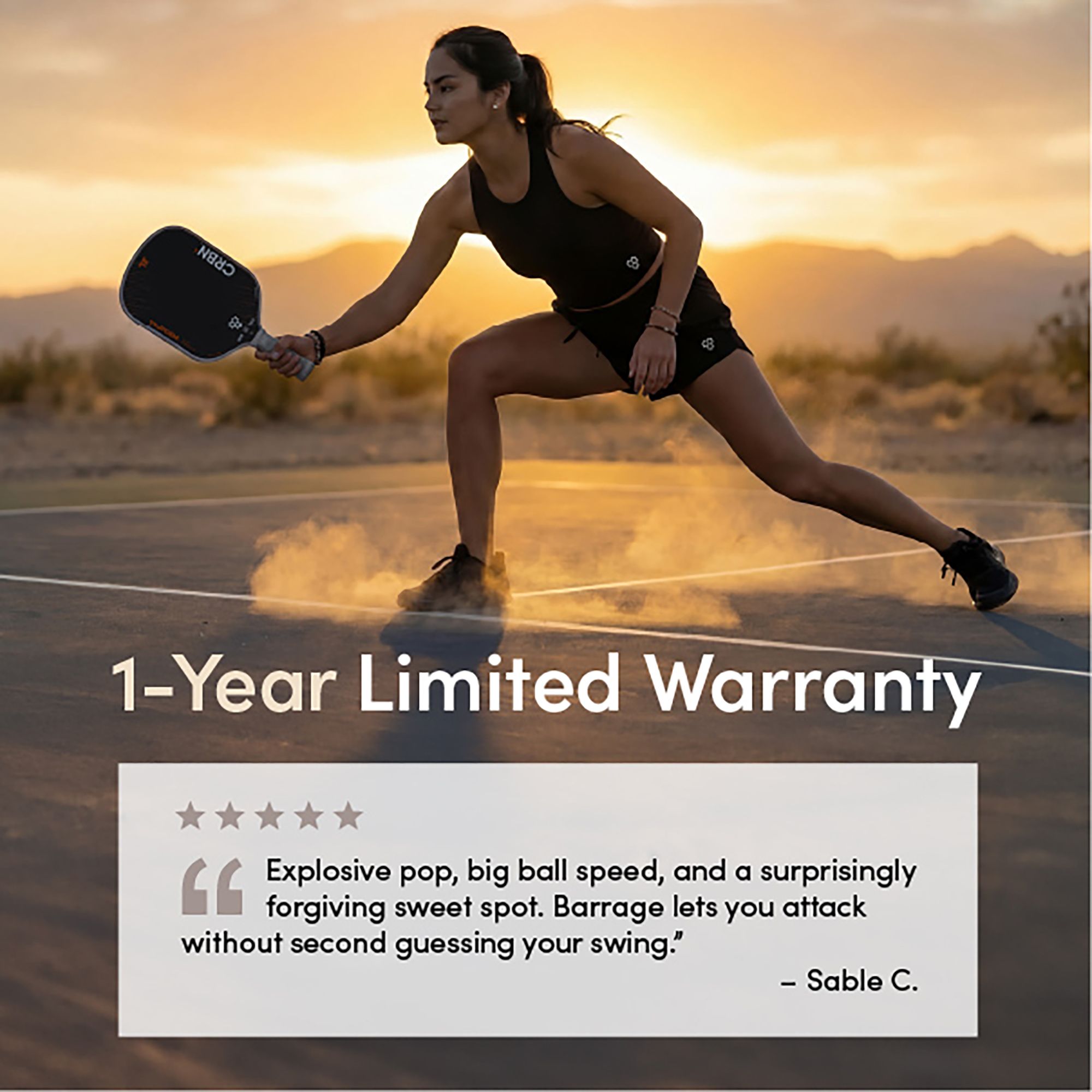 CRBN TruFoam Barrage Hybrid Pickleball Paddle product image