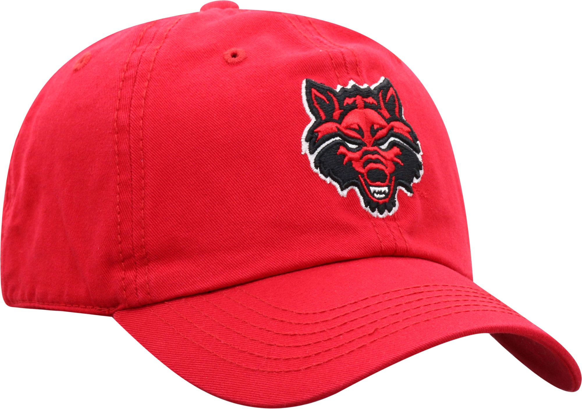 Top of the World Men's Arkansas State Red Wolves Scarlet Crew Washed Cotton Adjustable Hat product image