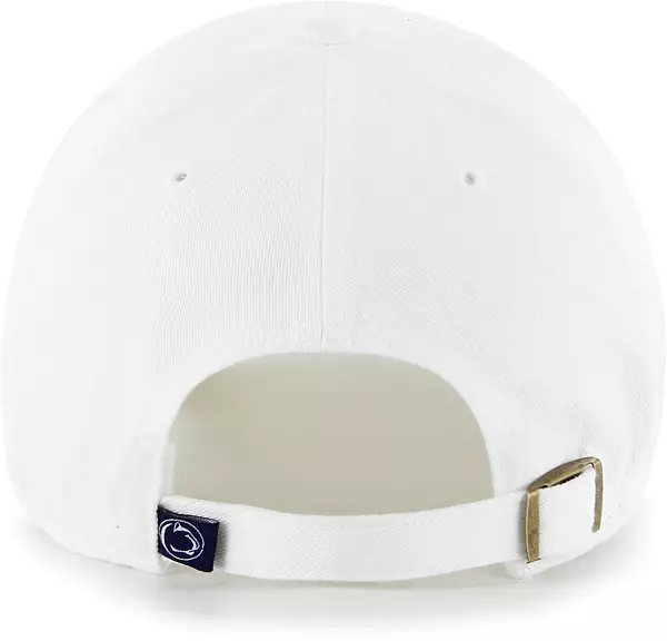 47 Men's Penn State Nittany Lions Clean Up White Adjustable Hat