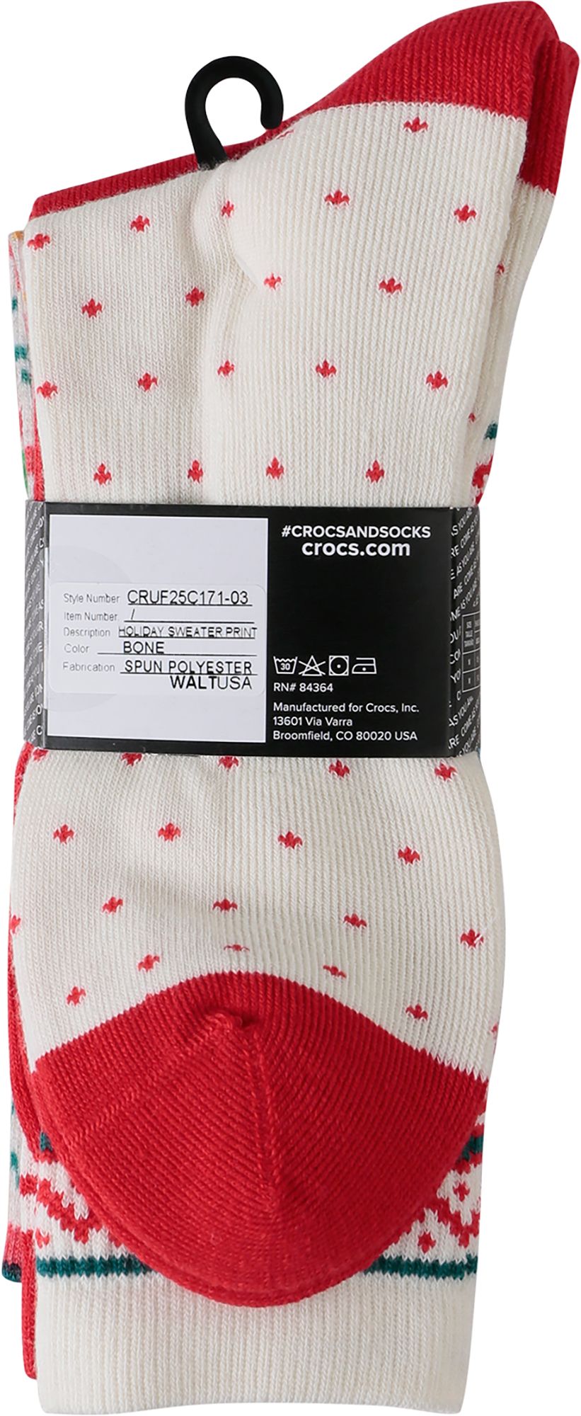 Crocs Adult Holiday Crew Socks - 3 Pack product image