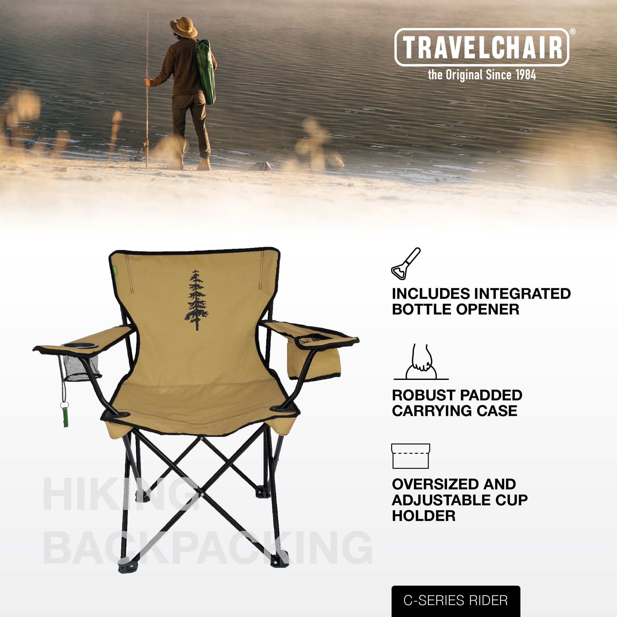 Travel Chair C-Series Rider Chair with Repreve