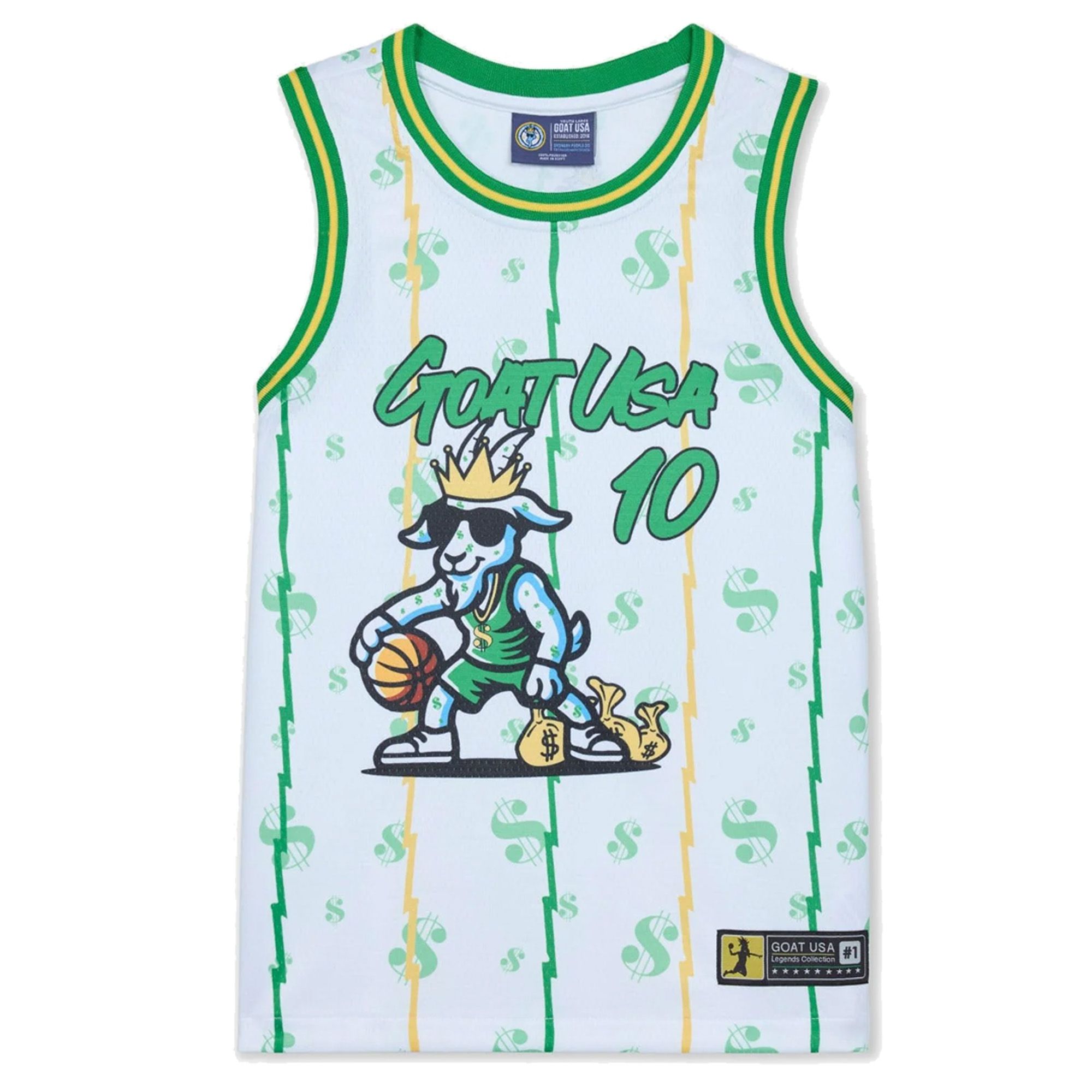 GOAT USA Cash Money Youth Basketball Jersey product image