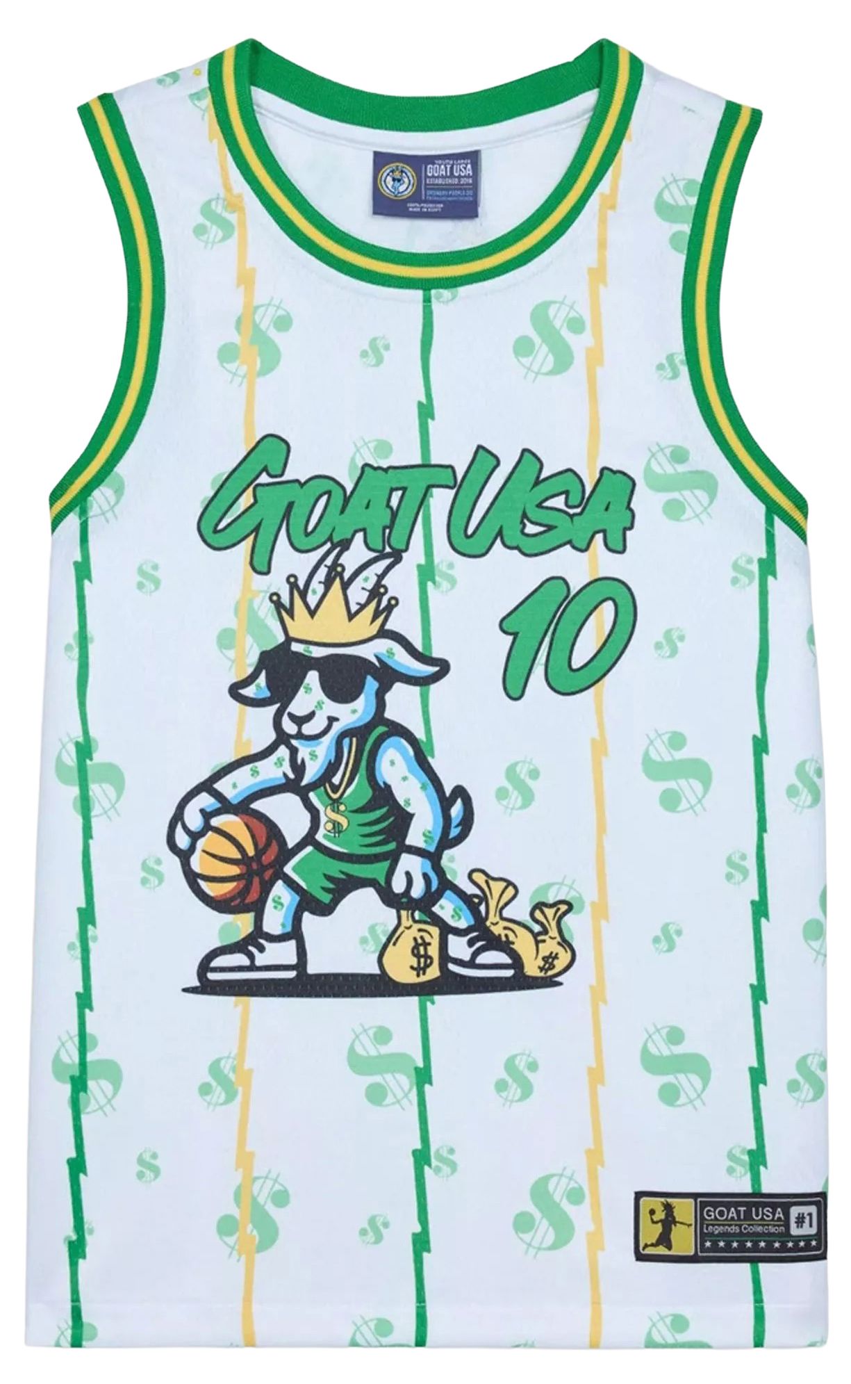 GOAT USA Cash Money Youth Basketball Jersey product image