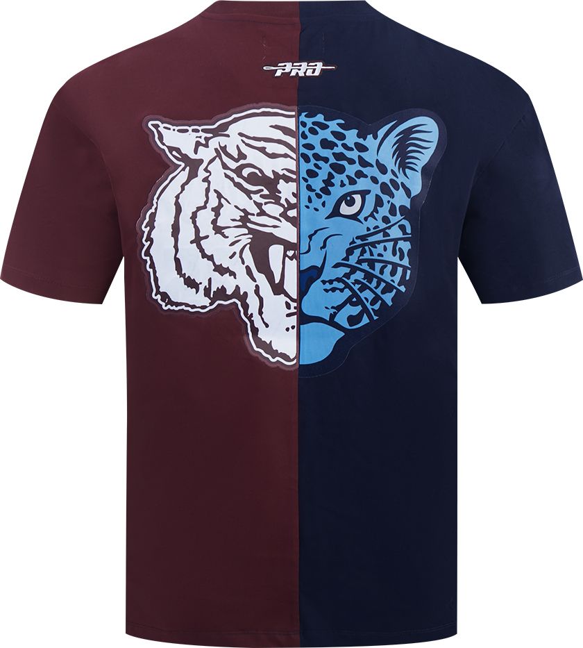 Pro Standard Men's Morehouse College Maroon Tigers Navy/Maroon Spelhouse Homecoming T-Shirt product image