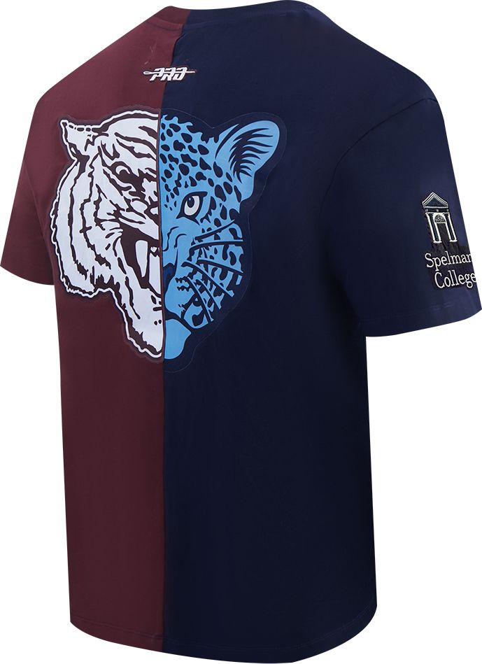 Pro Standard Men's Morehouse College Maroon Tigers Navy/Maroon Spelhouse Homecoming T-Shirt product image