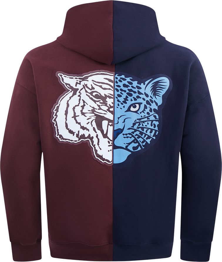 Pro Standard Men's Morehouse College Maroon Tigers Navy/Maroon Spelhouse Pullover Hoodie product image