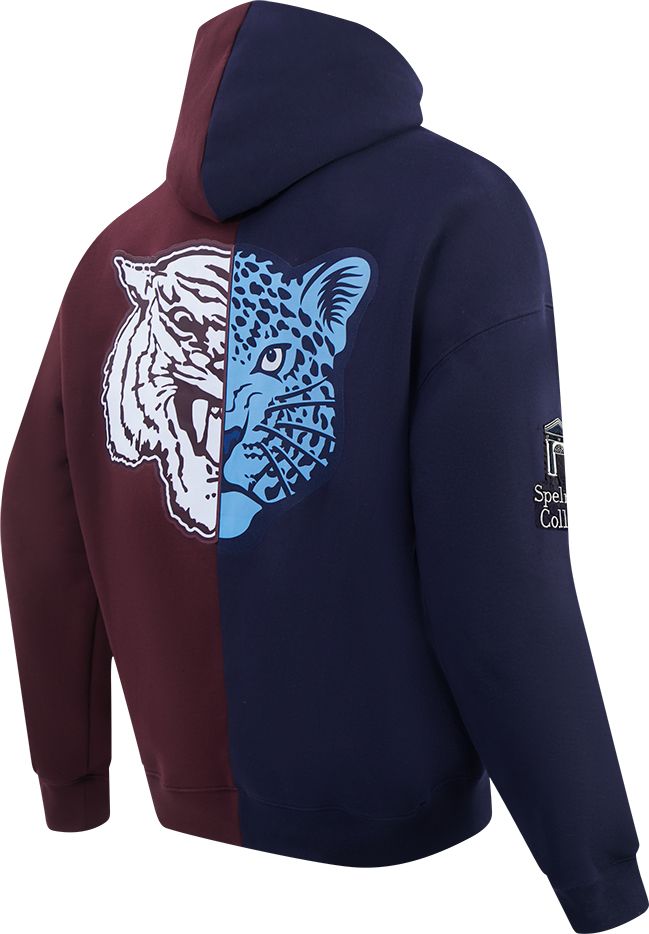 Pro Standard Men's Morehouse College Maroon Tigers Navy/Maroon Spelhouse Pullover Hoodie product image