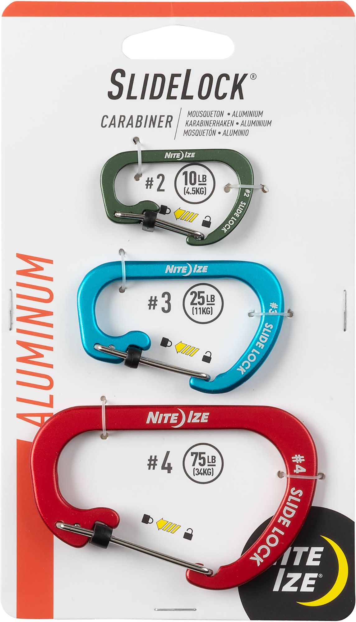 Nite Ize SlideLock Carabiner - 3 Pack product image