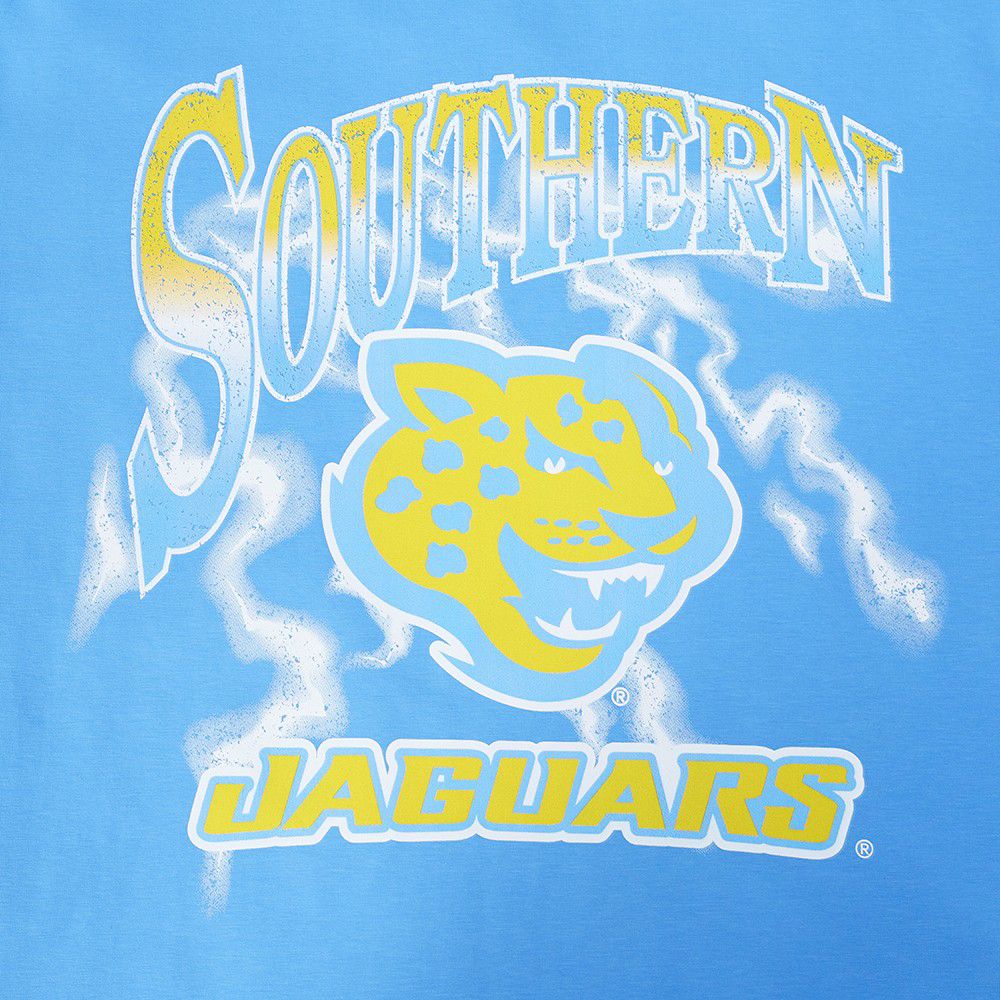 Pro Standard Men's Southern University Jaguars Light Blue Headliner T-Shirt product image