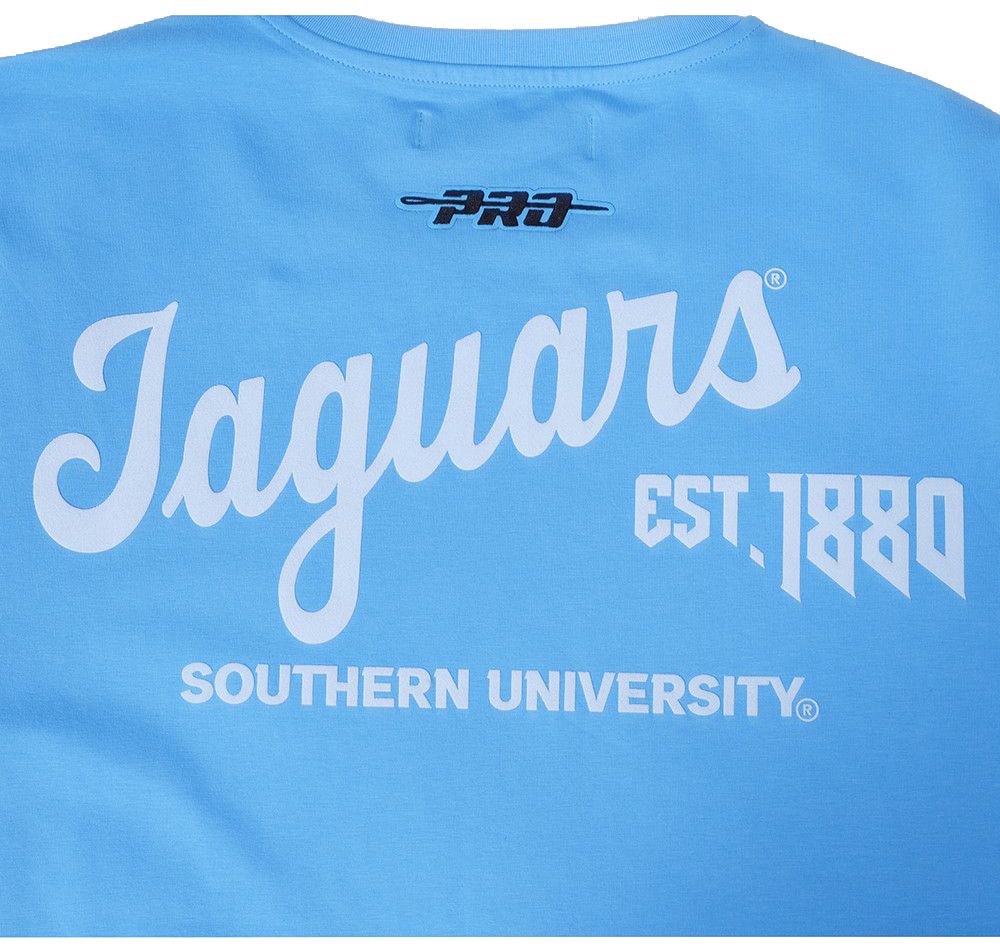 Pro Standard Men's Southern University Jaguars Light Blue Headliner T-Shirt product image