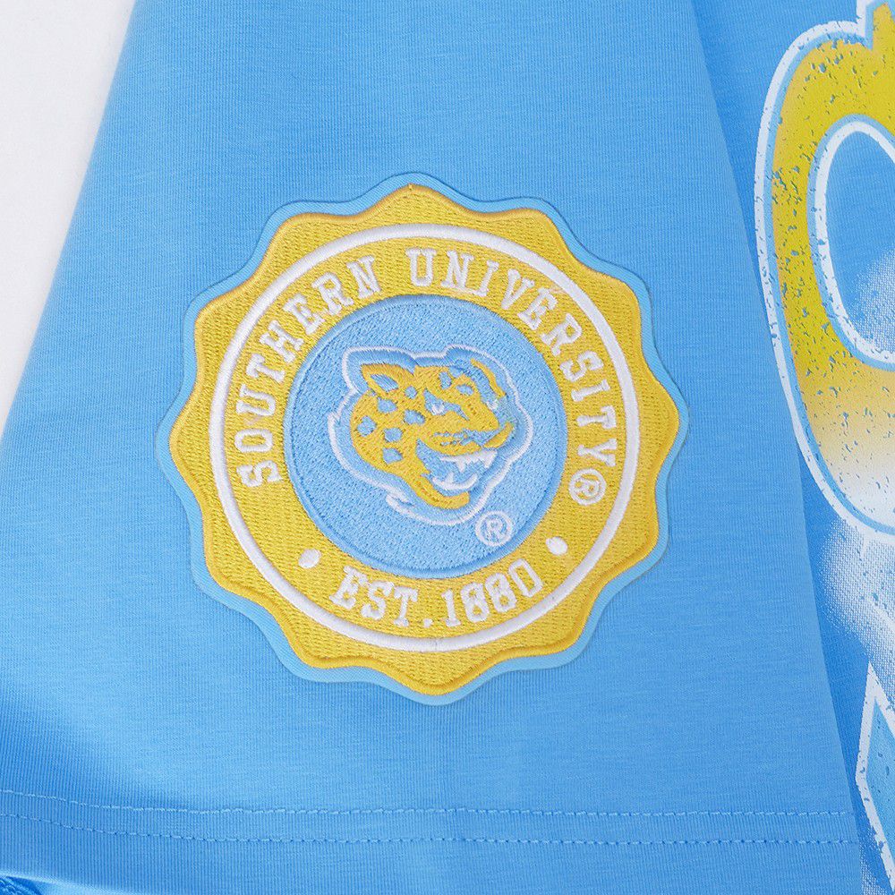 Pro Standard Men's Southern University Jaguars Light Blue Headliner T-Shirt product image