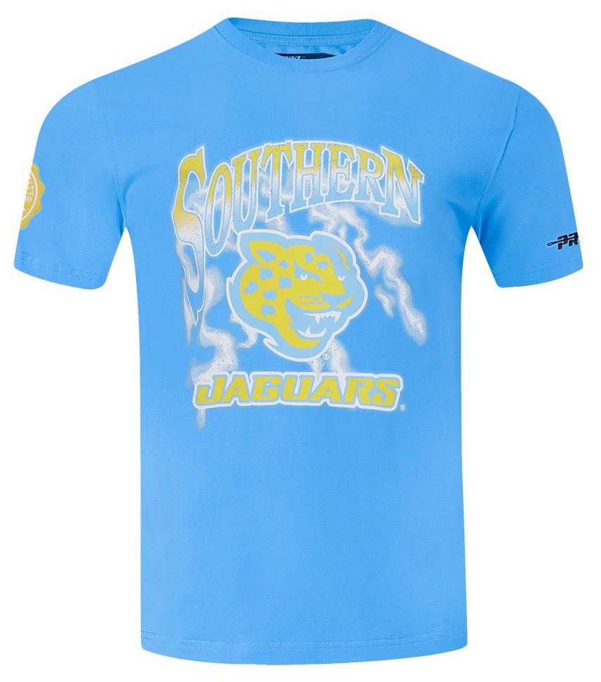 Pro Standard Men's Southern University Jaguars Light Blue Headliner T-Shirt product image