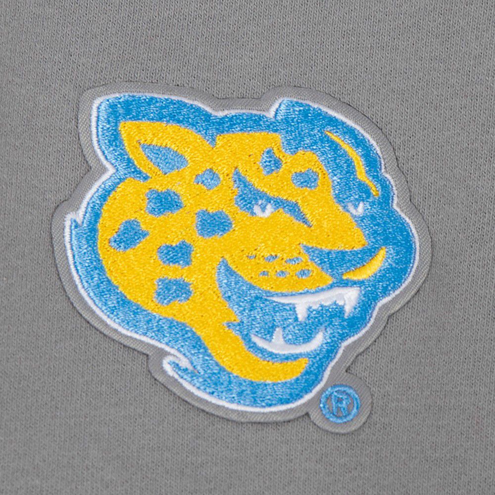Pro Standard Men's Southern University Jaguars Grey Colorblock Pullover Hoodie product image