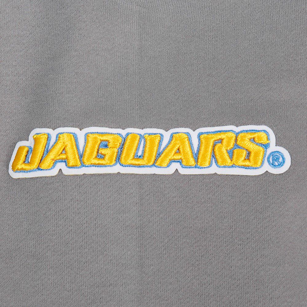 Pro Standard Men's Southern University Jaguars Grey Colorblock Pullover Hoodie product image