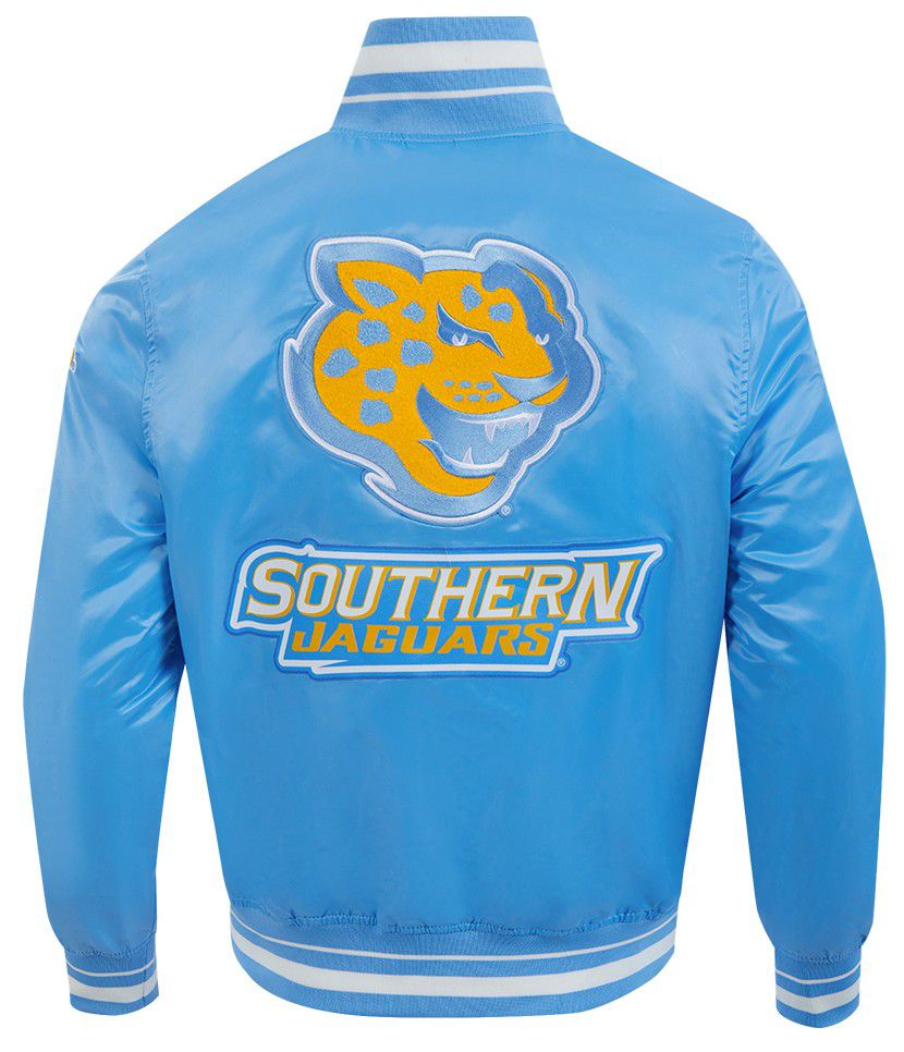 Pro Standard Men's Southern University Jaguars Blue Classic Satin Jacket product image